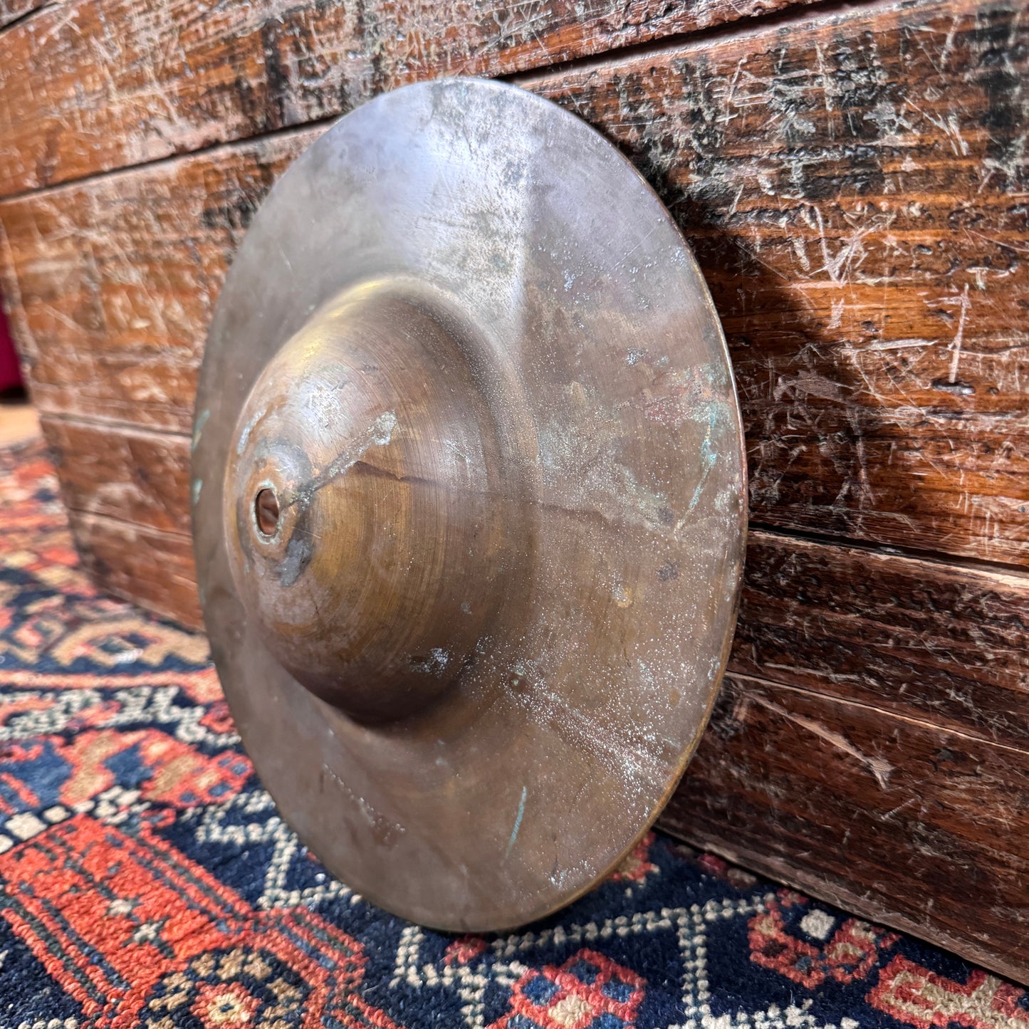 10" Frank Wolf 1920s Deep Cup Sock Hat Cymbal Pair Low Boy Hi-Hat 408g/424g