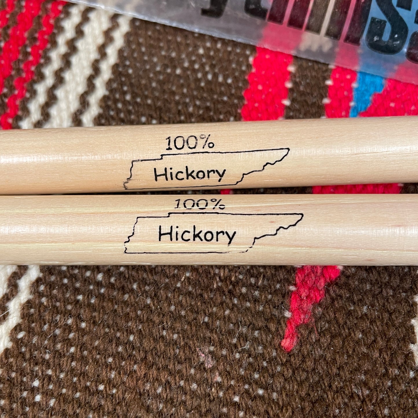 Johnny Rabb 5B Rhythm Saw Ball Tip Drum Stick Pair NOS Hickory