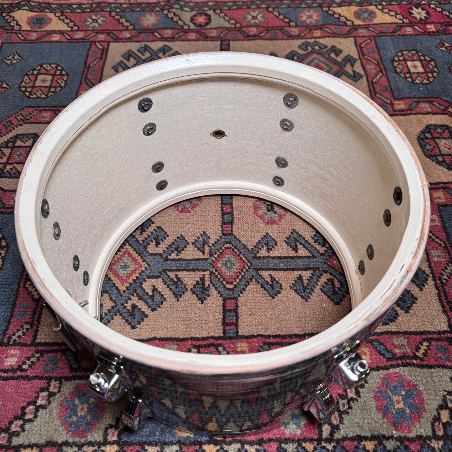 1960s Ludwig 8x12 Tom Drum Oyster Blue Pearl #2