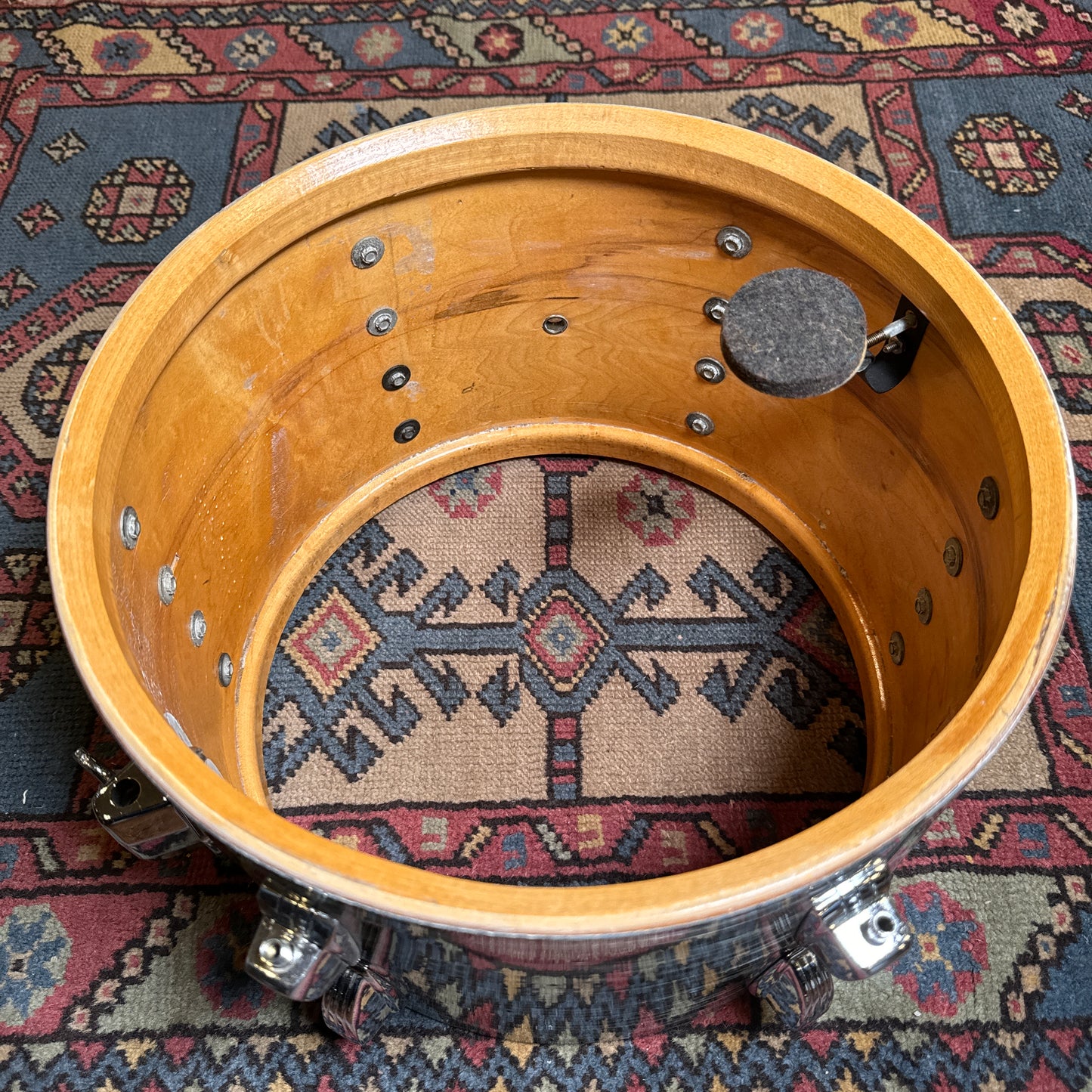 1960s Ludwig 9x13 Hollywood Tom Drum Oyster Blue Pearl