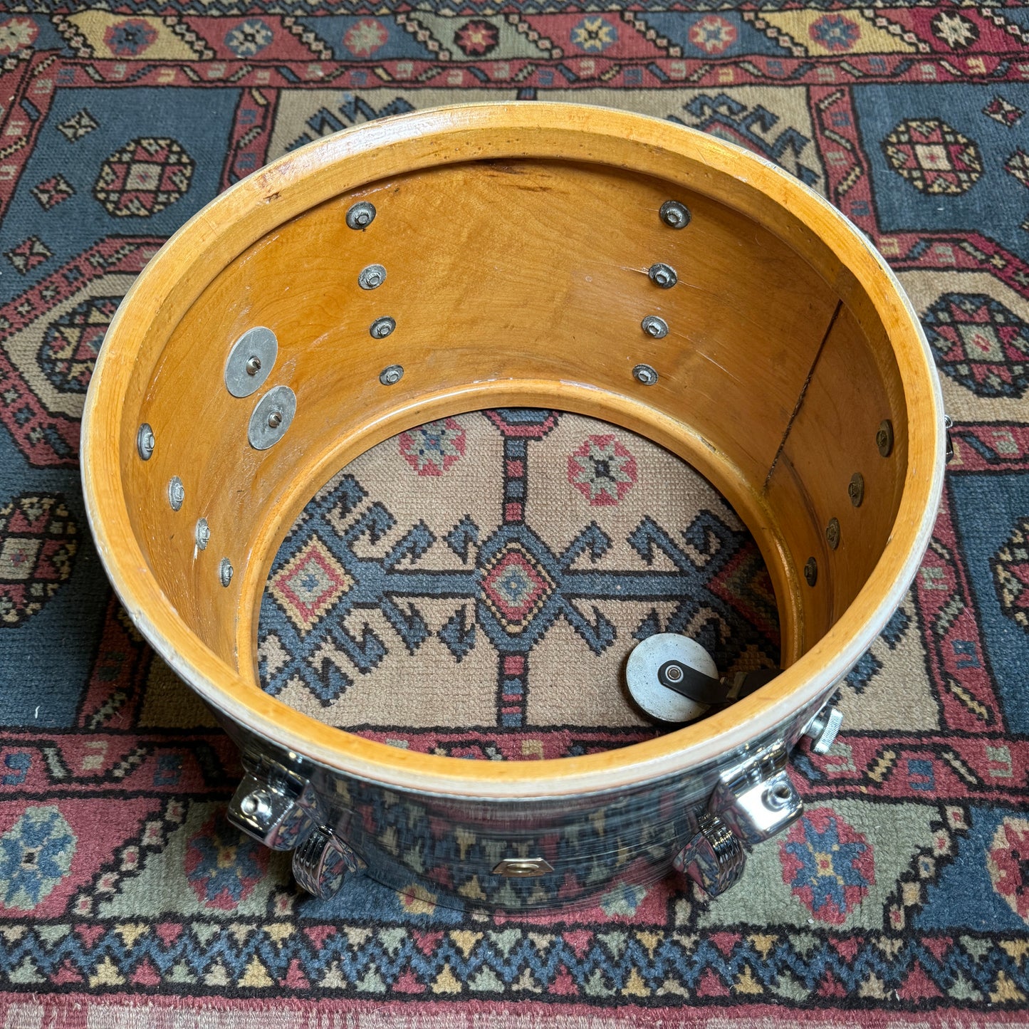 1960s Ludwig 9x13 Hollywood Tom Drum Oyster Blue Pearl
