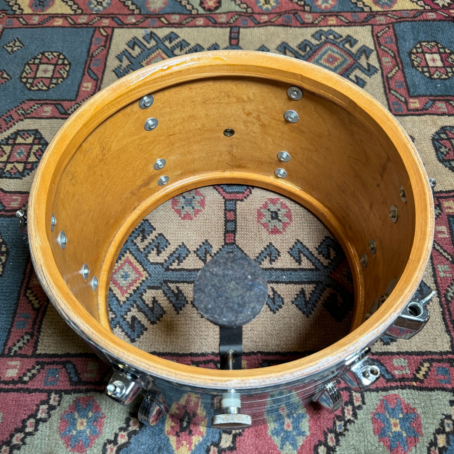 1960s Ludwig 8x12 Tom Drum Oyster Blue Pearl