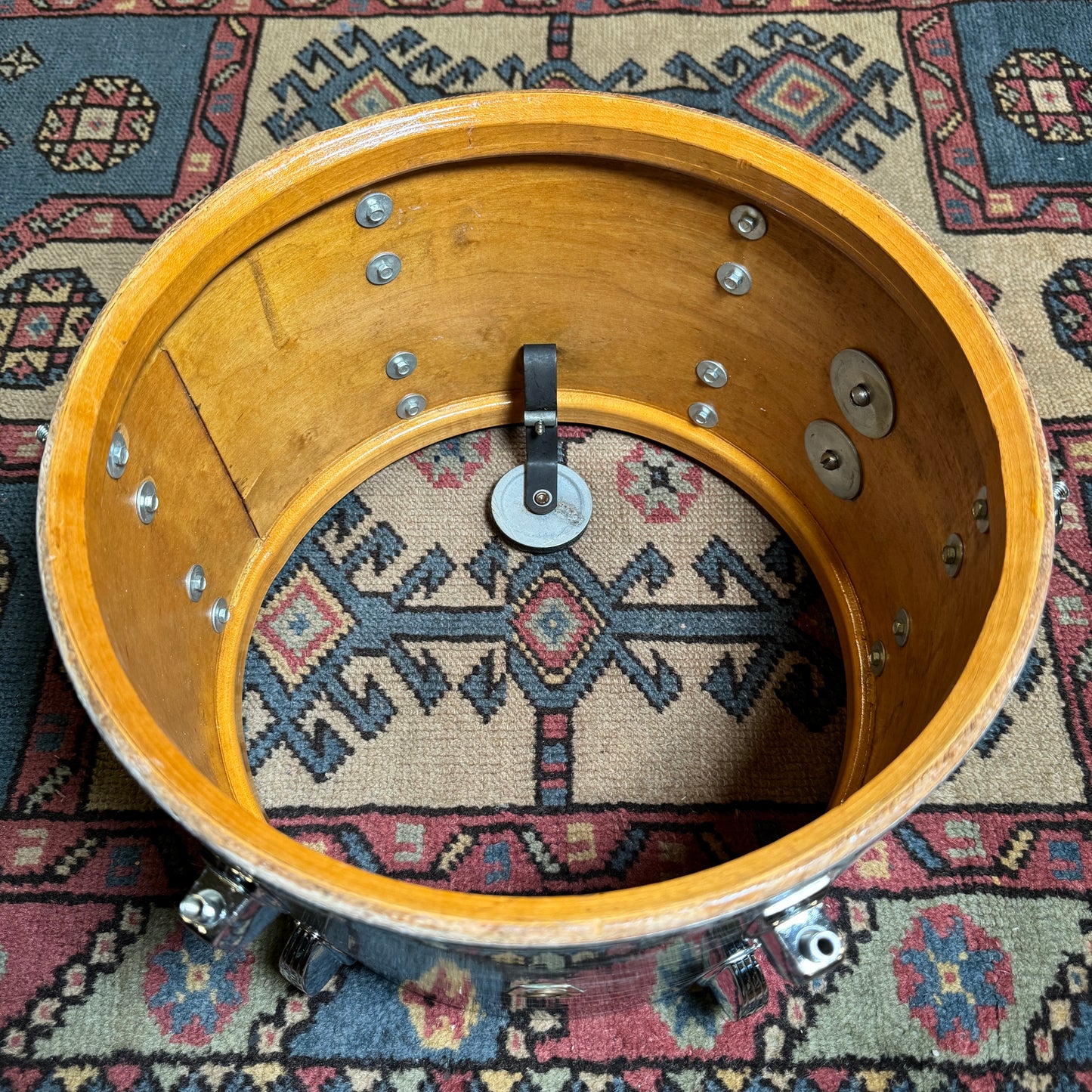 1960s Ludwig 8x12 Tom Drum Oyster Blue Pearl