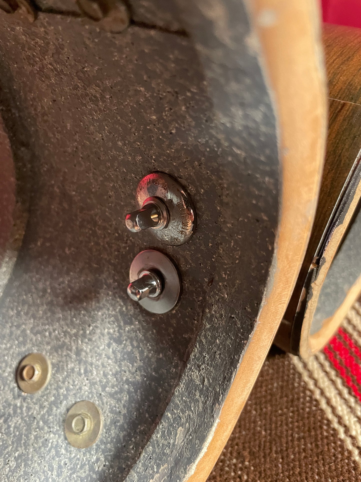 1970s Ludwig 6" & 8" Tunable Bongo Project Walnut Cortex No. 2358P