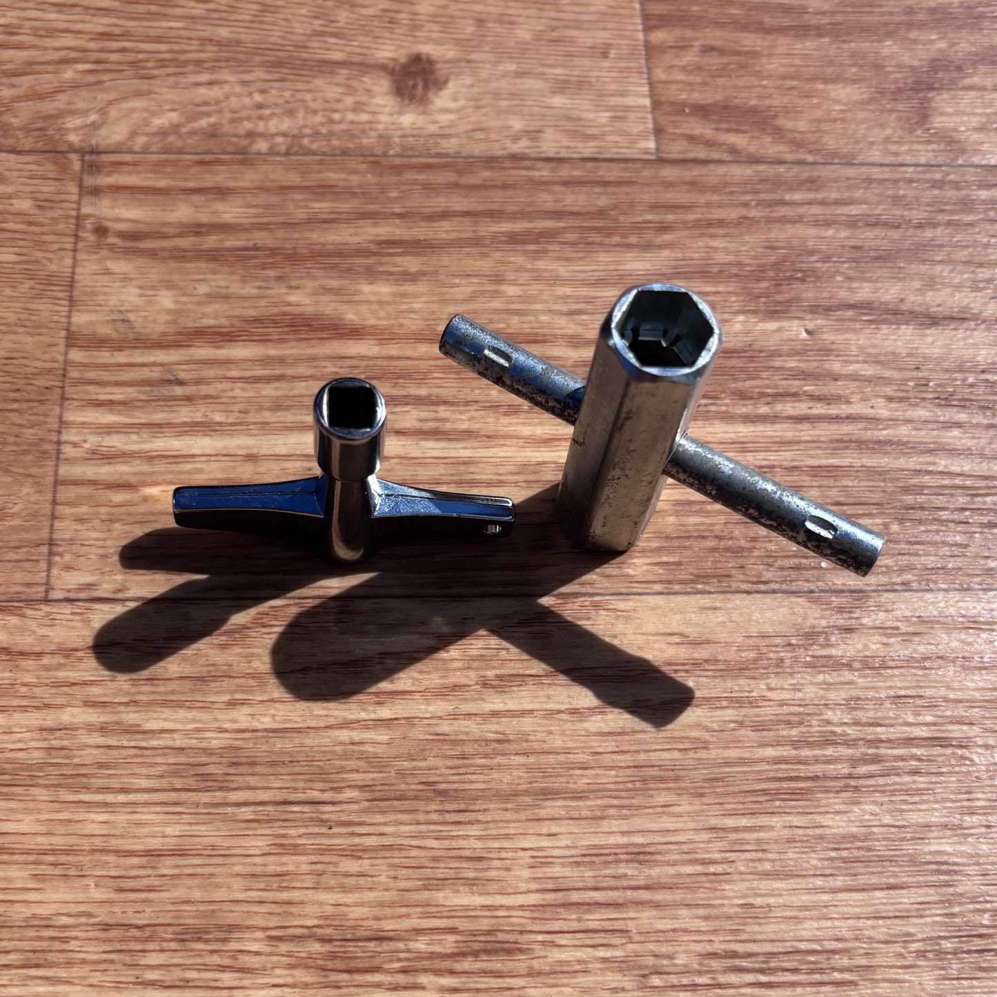 Vintage Ludwig Drum Tuning Key and Rail Consolette Hex Wrench Set