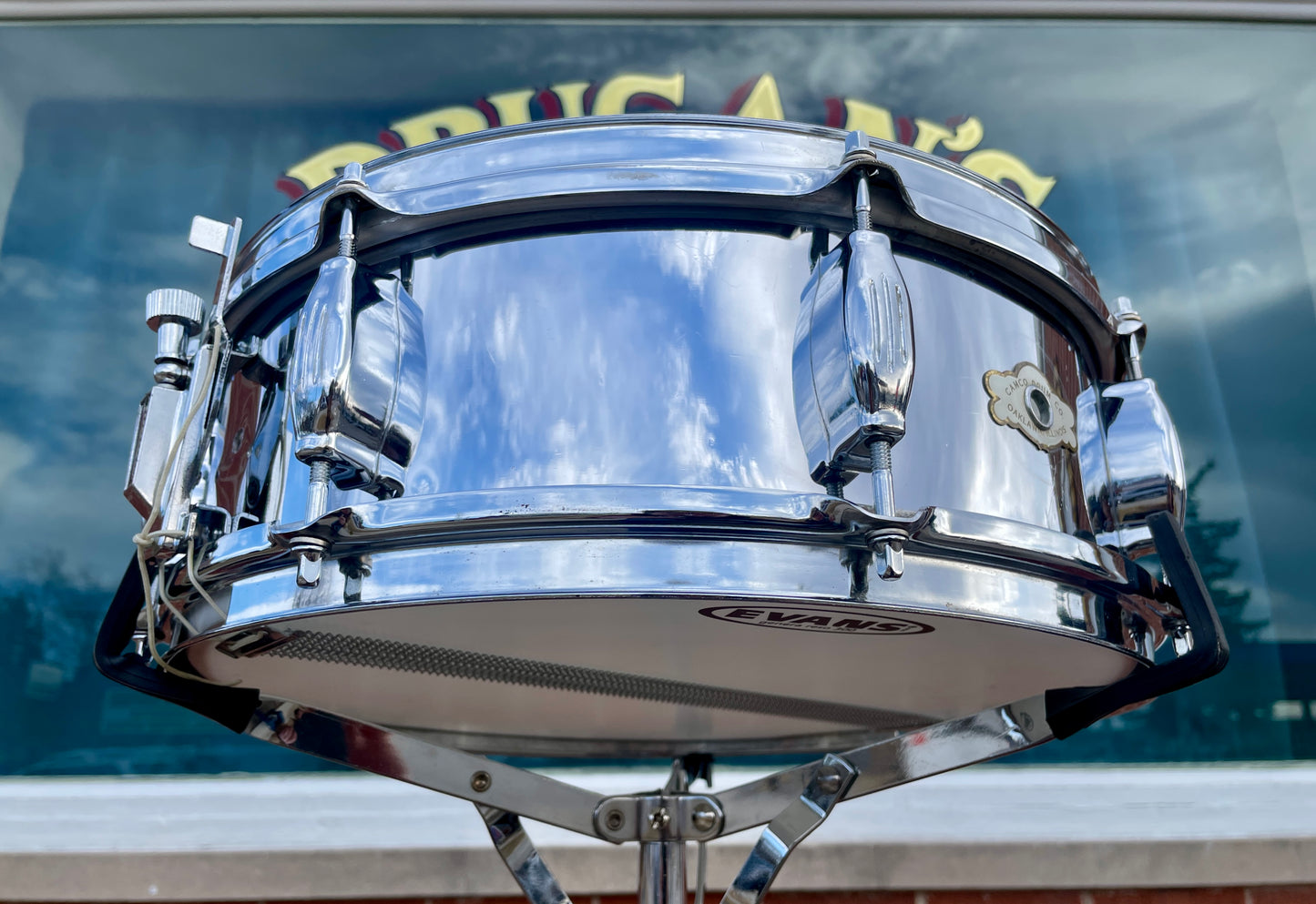 1960s Camco 5x14 Oaklawn 701-M Super Brass Snare Drum COB No. 99