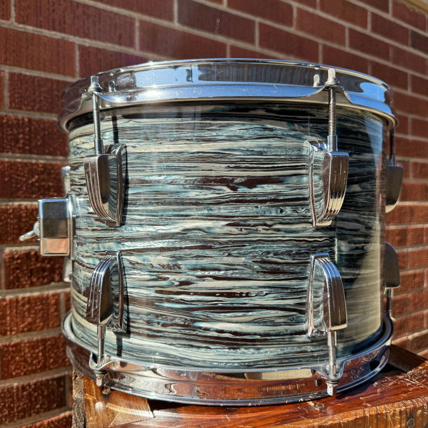 1960s Ludwig 9x13 Hollywood Tom Drum Oyster Blue Pearl