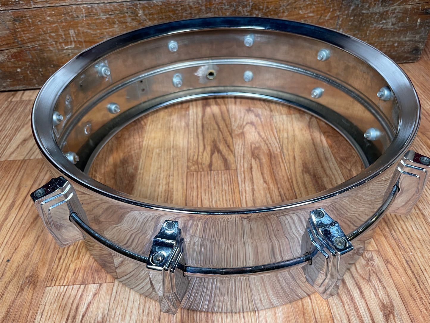 1960s Ludwig 5x14 Super Sensitive Brass Snare Drum Shell COB Pre-Serial Supraphonic