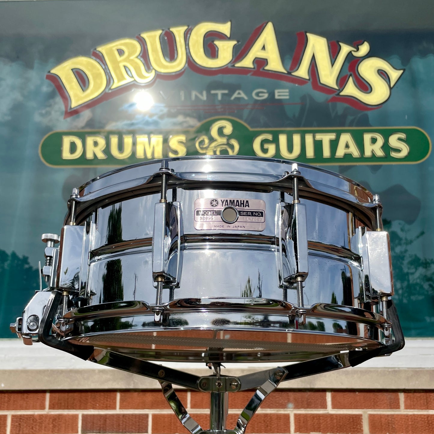 1980s Yamaha SD295 5.5x14 Snare Drum Chrome 10-Lug MIJ