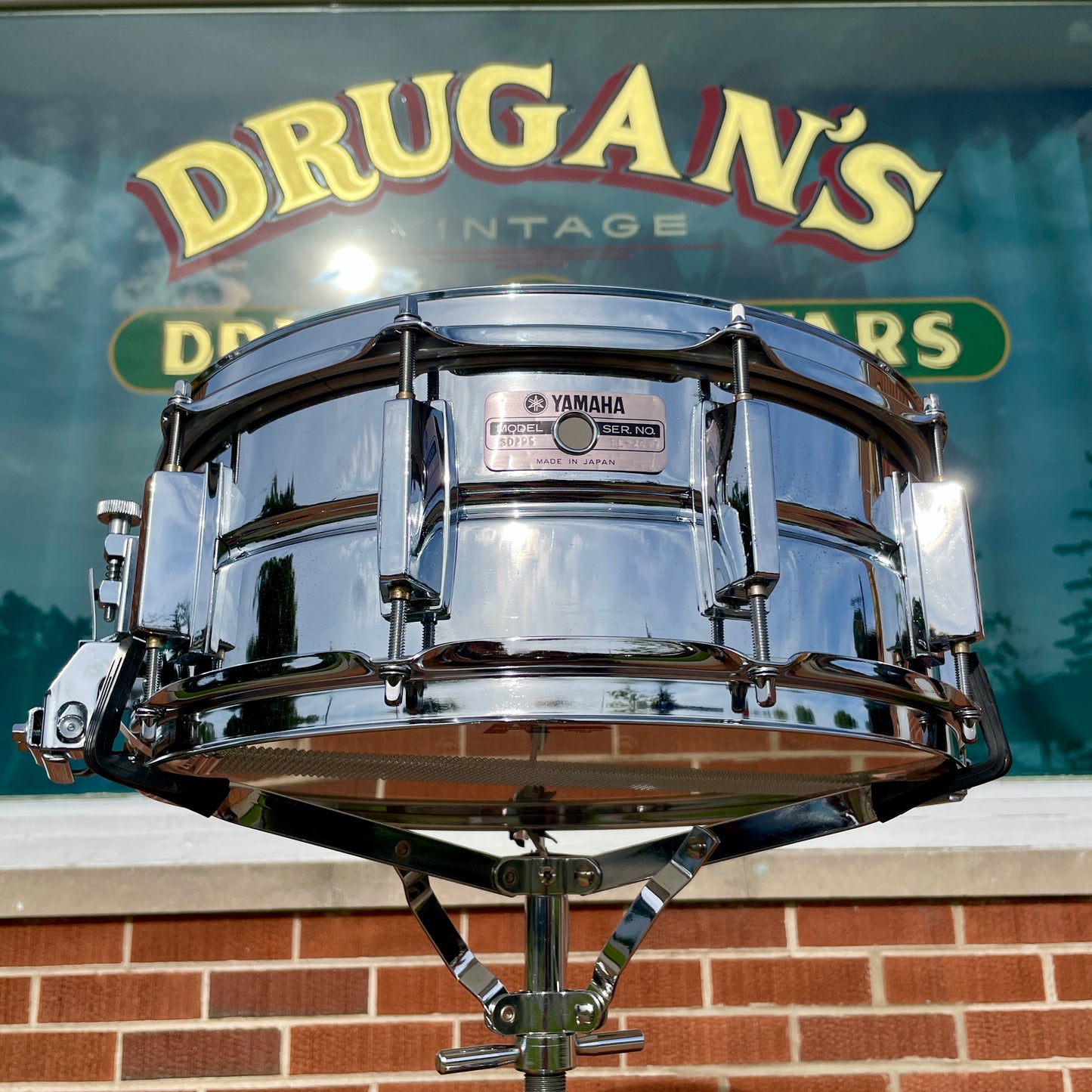1980s Yamaha SD295 5.5x14 Snare Drum Chrome 10-Lug MIJ