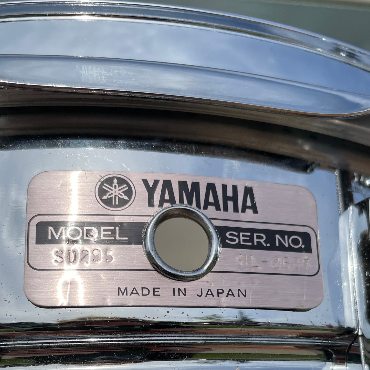 1980s Yamaha SD295 5.5x14 Snare Drum Chrome 10-Lug MIJ