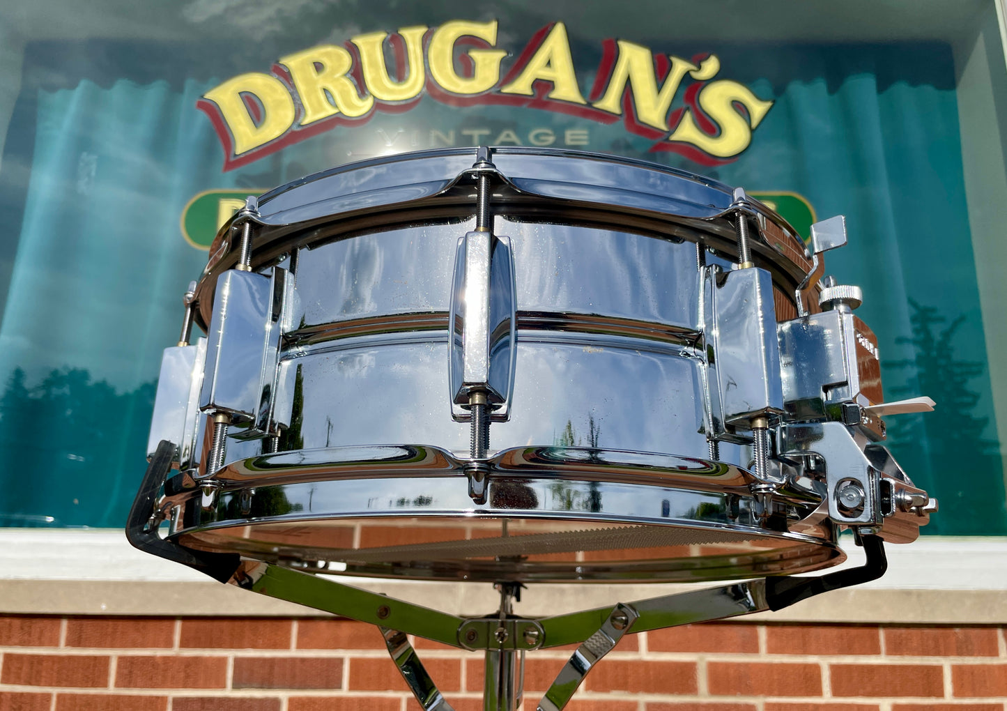 1980s Yamaha SD295 5.5x14 Snare Drum Chrome 10-Lug MIJ