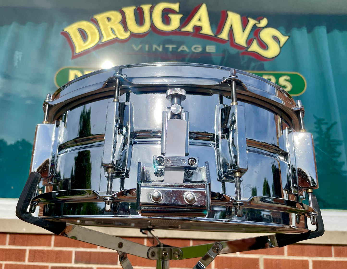 1980s Yamaha SD295 5.5x14 Snare Drum Chrome 10-Lug MIJ
