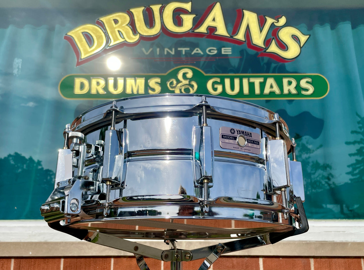 1980s Yamaha SD295 5.5x14 Snare Drum Chrome 10-Lug MIJ