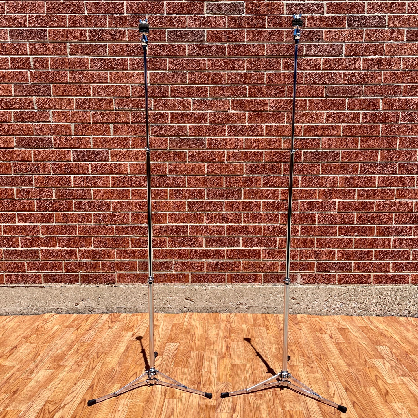 1960s Ludwig No. 1400 Straight Flat Base Cymbal Stand Pair (2pcs)