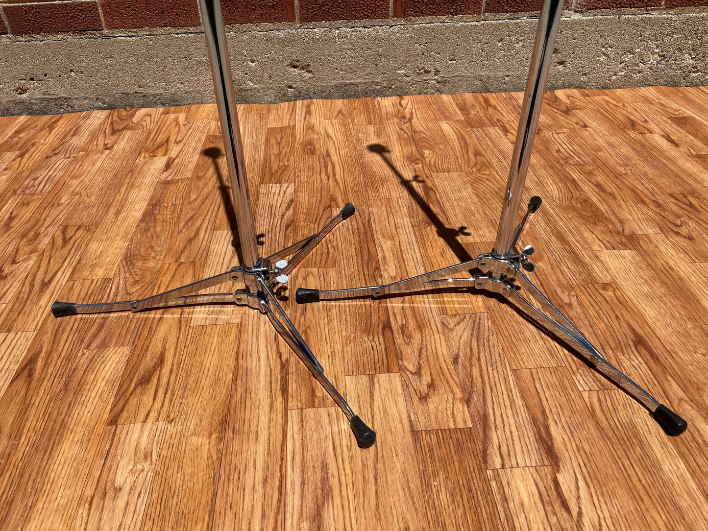 1960s Ludwig No. 1400 Straight Flat Base Cymbal Stand Pair (2pcs)