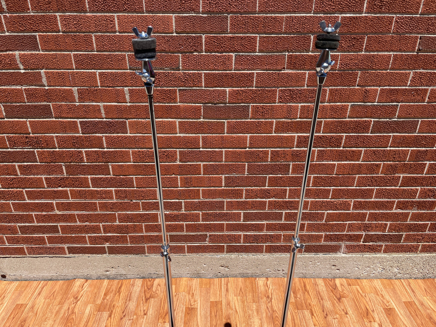 1960s Ludwig No. 1400 Straight Flat Base Cymbal Stand Pair (2pcs)