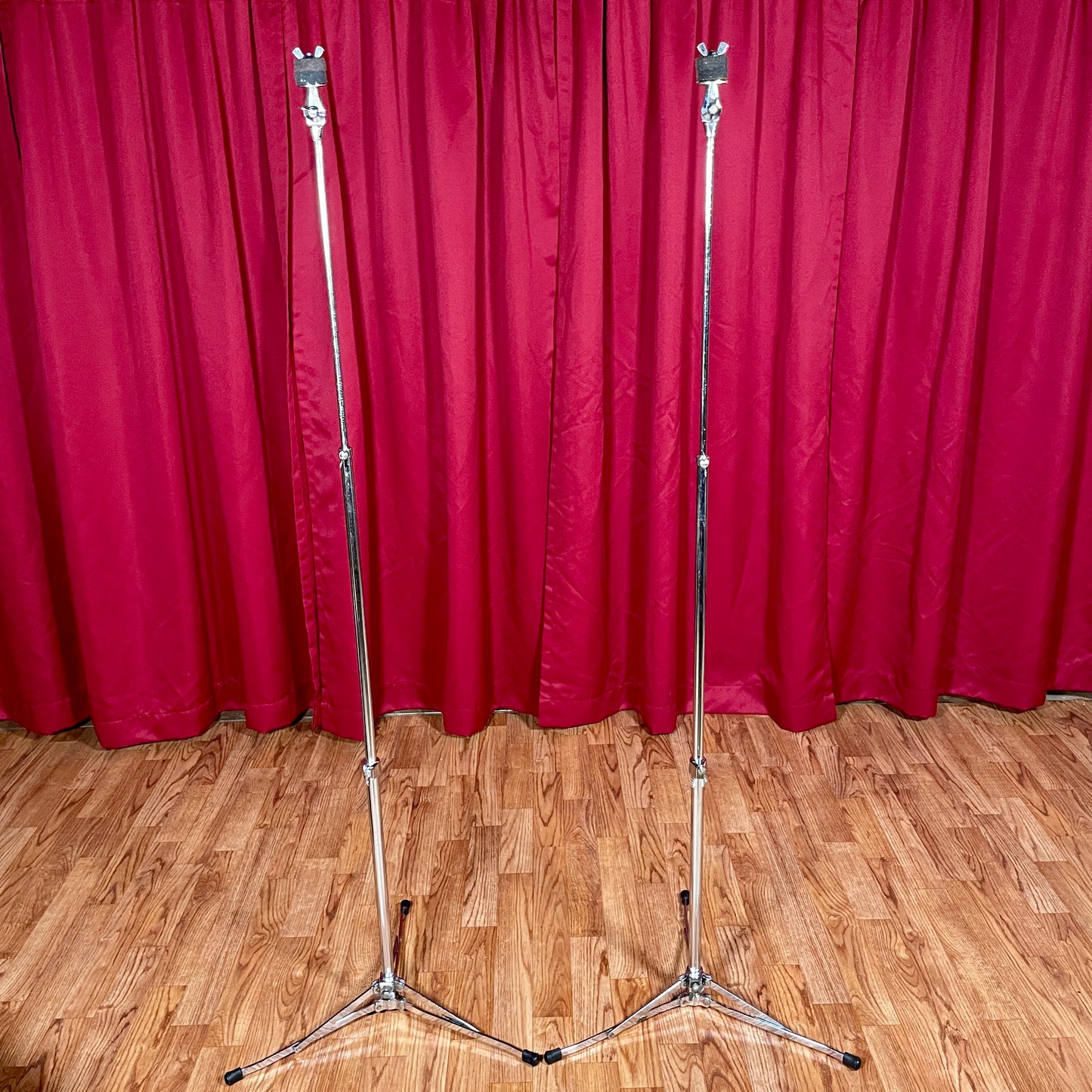 1960s Ludwig 1400 Flat Base Straight Cymbal Stand Pair (2 pcs.)
