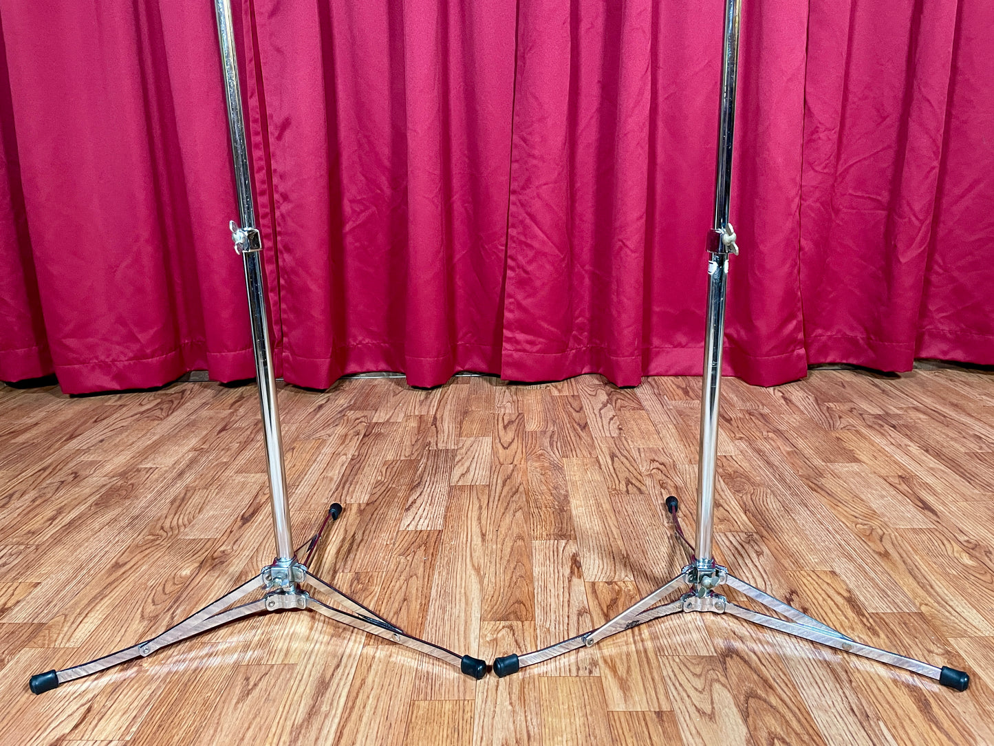 1960s Ludwig 1400 Flat Base Straight Cymbal Stand Pair (2 pcs.)