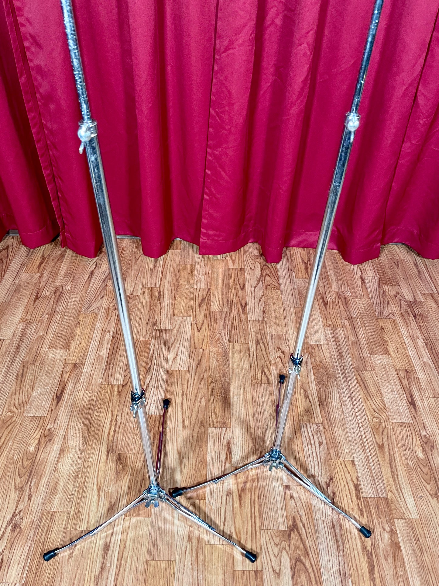 1960s Ludwig 1400 Flat Base Straight Cymbal Stand Pair (2 pcs.)