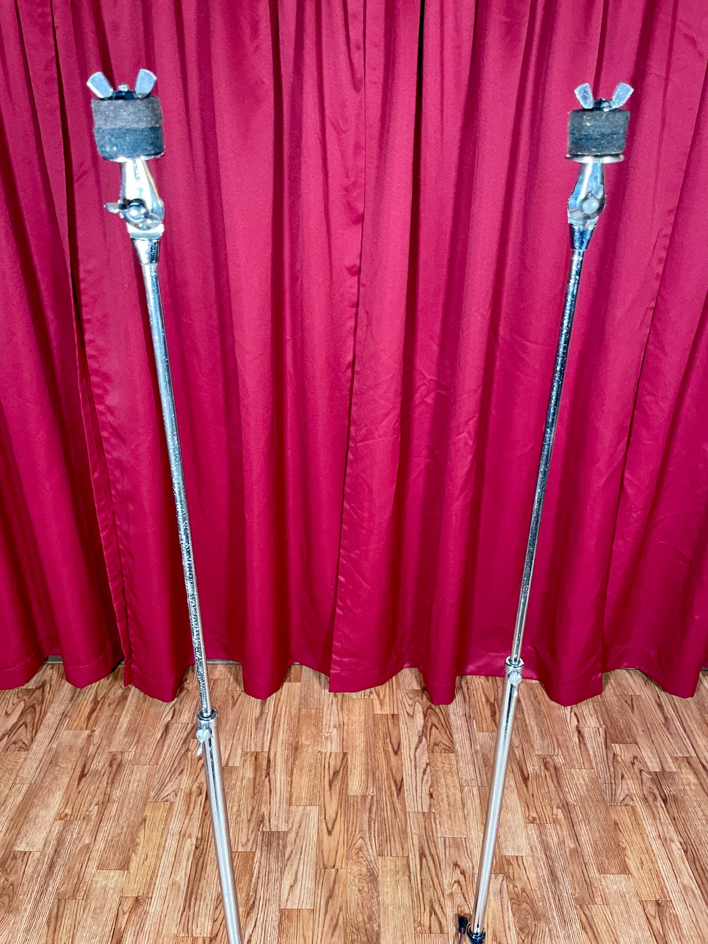 1960s Ludwig 1400 Flat Base Straight Cymbal Stand Pair (2 pcs.)