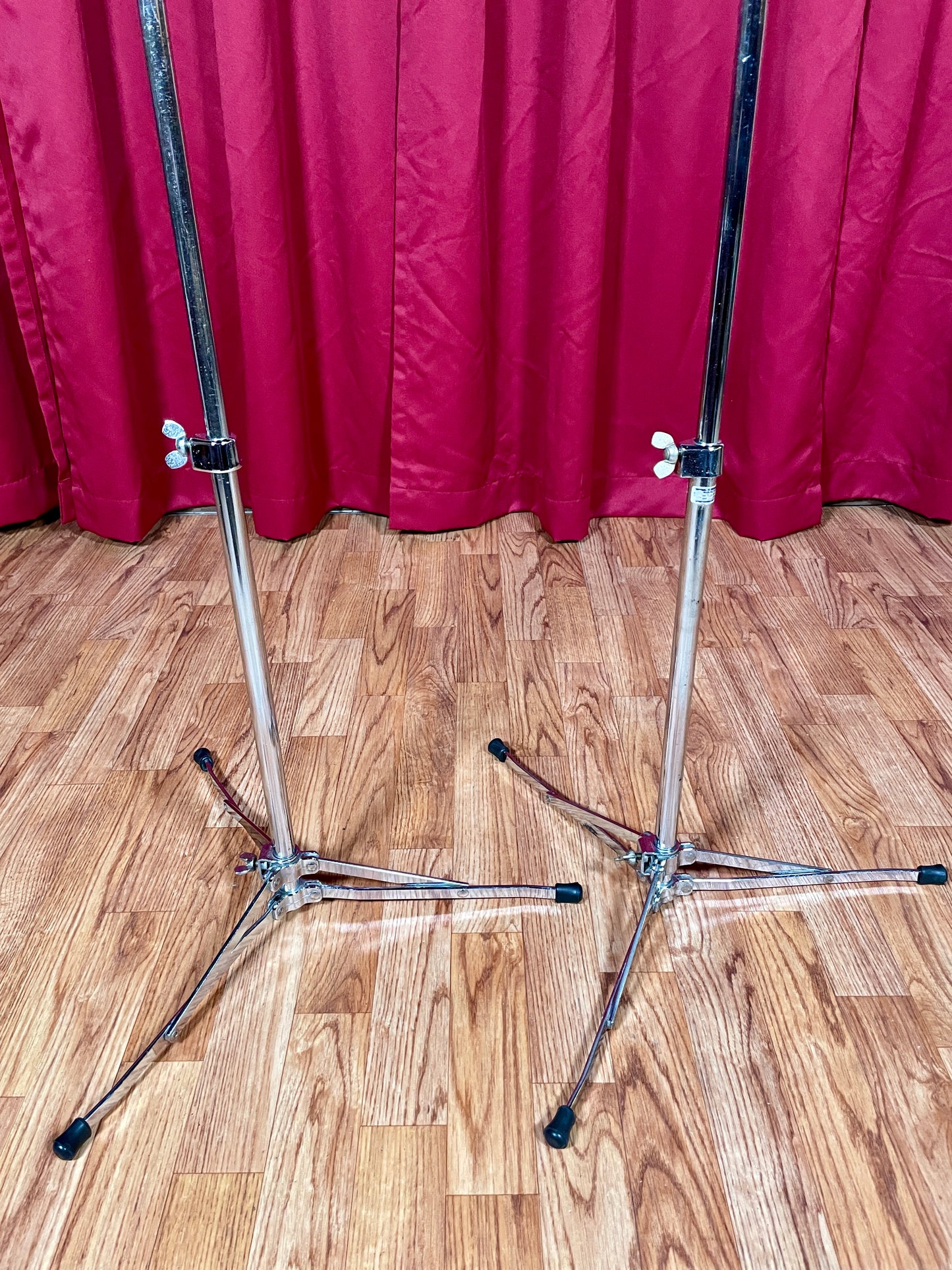 1960s Ludwig 1400 Flat Base Straight Cymbal Stand Pair (2 pcs.)