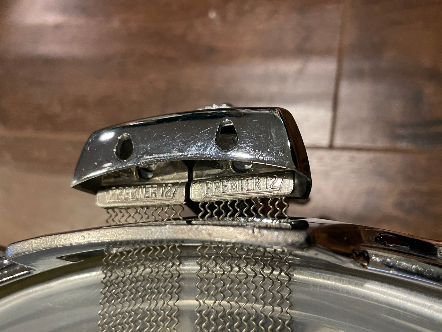 1970s Premier 2000 5.5x14 Snare Drum Chrome Over Aluminum Made in England