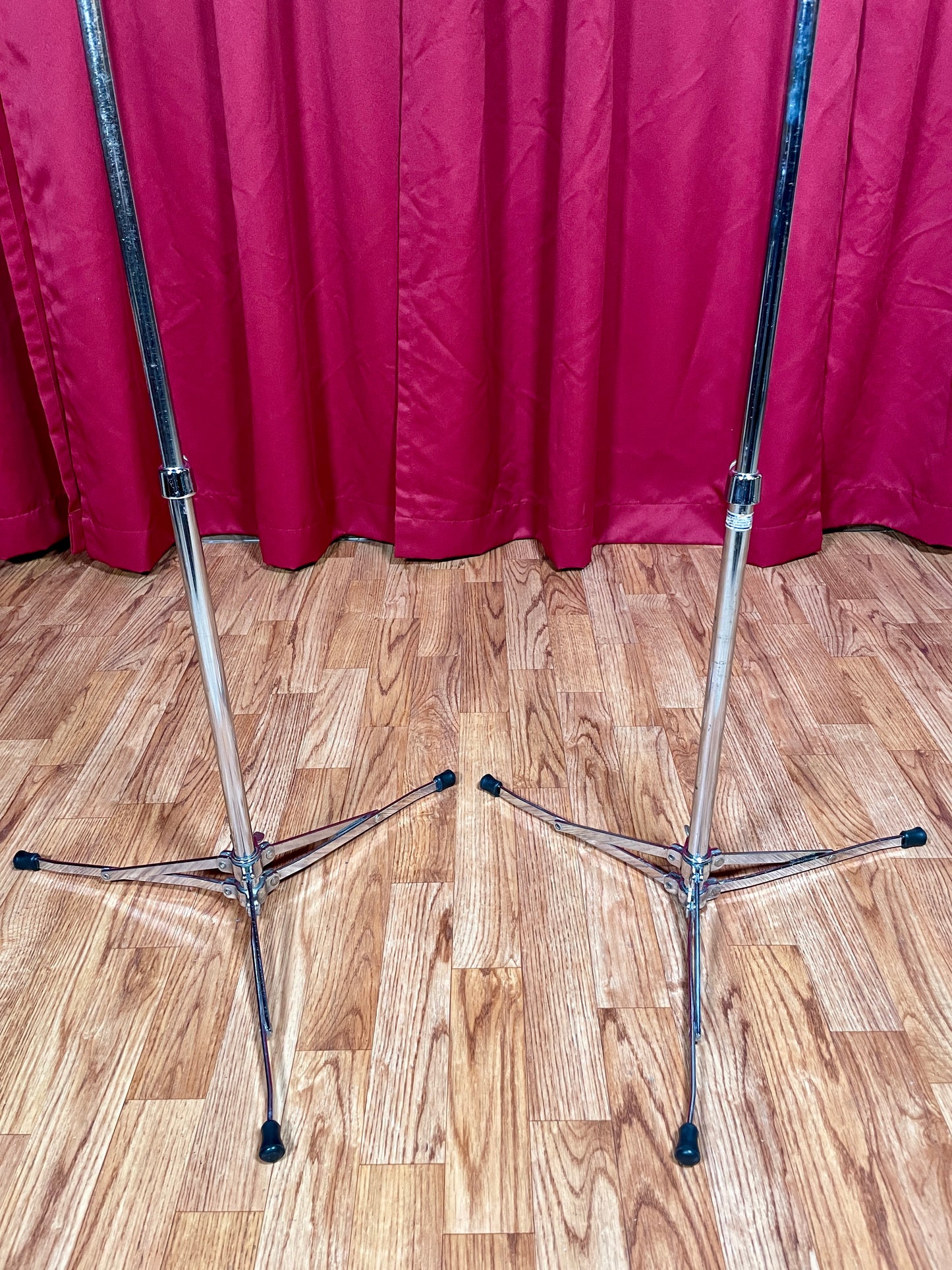 1960s Ludwig 1400 Flat Base Straight Cymbal Stand Pair (2 pcs.)
