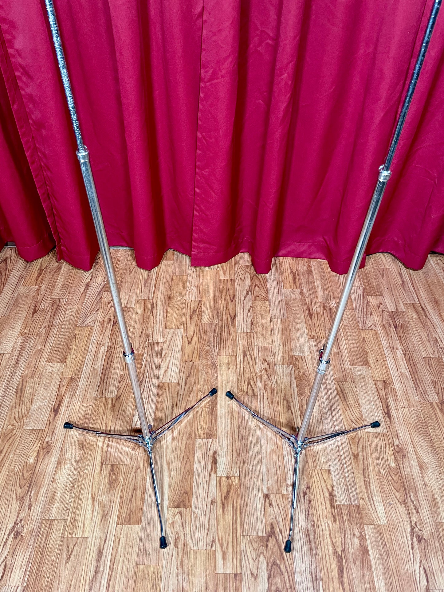 1960s Ludwig 1400 Flat Base Straight Cymbal Stand Pair (2 pcs.)