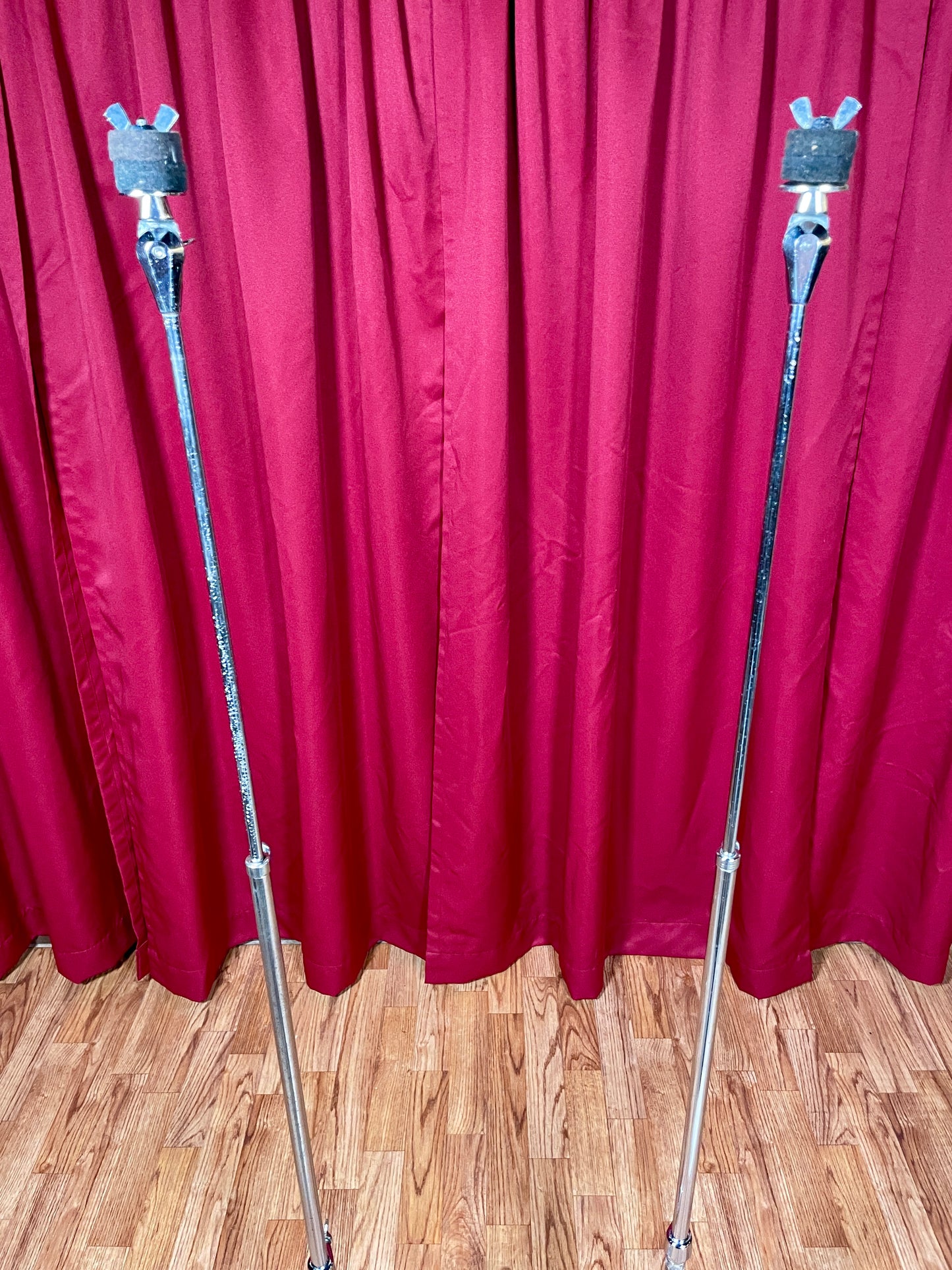 1960s Ludwig 1400 Flat Base Straight Cymbal Stand Pair (2 pcs.)