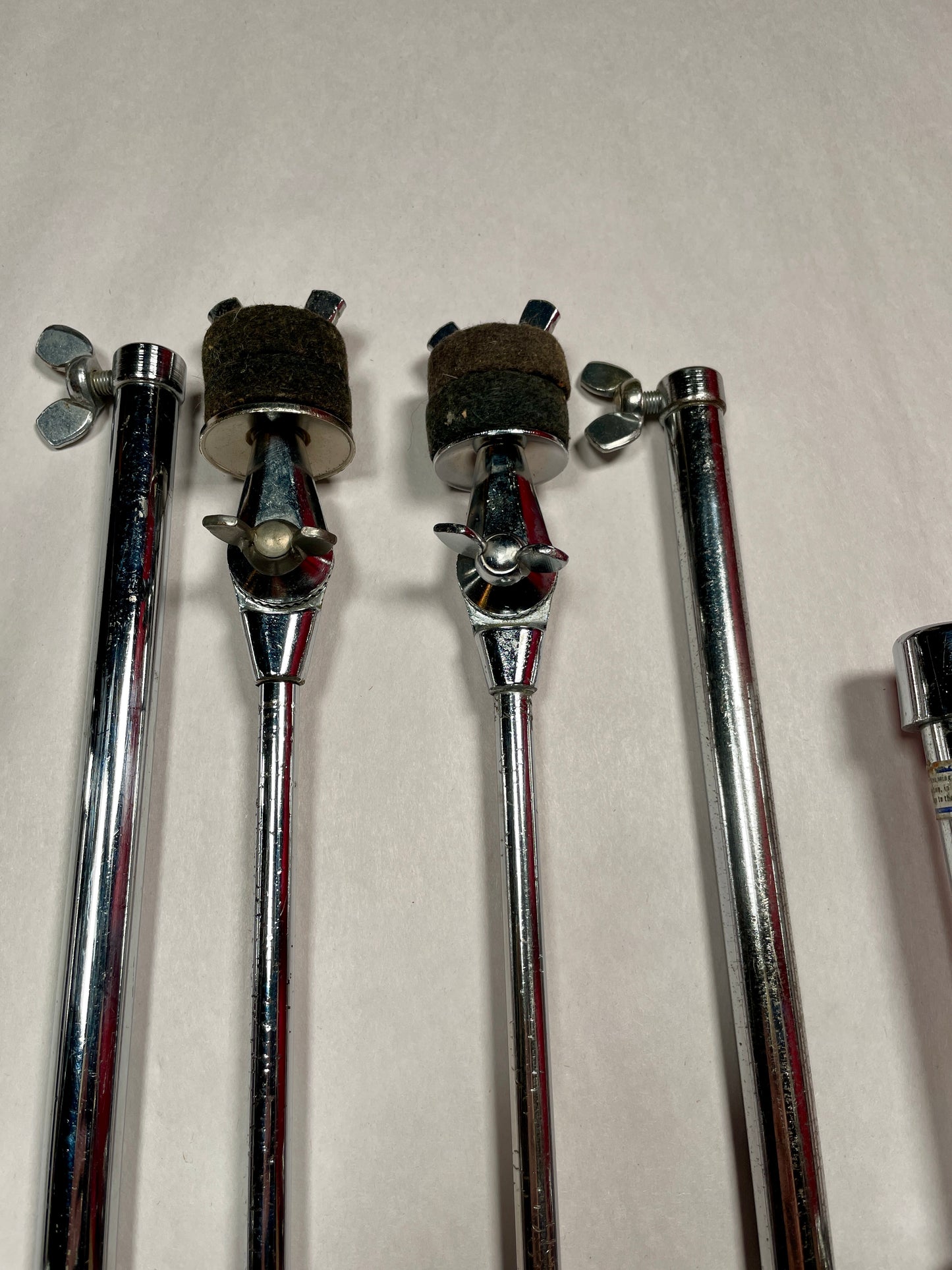 1960s Ludwig 1400 Flat Base Straight Cymbal Stand Pair (2 pcs.)