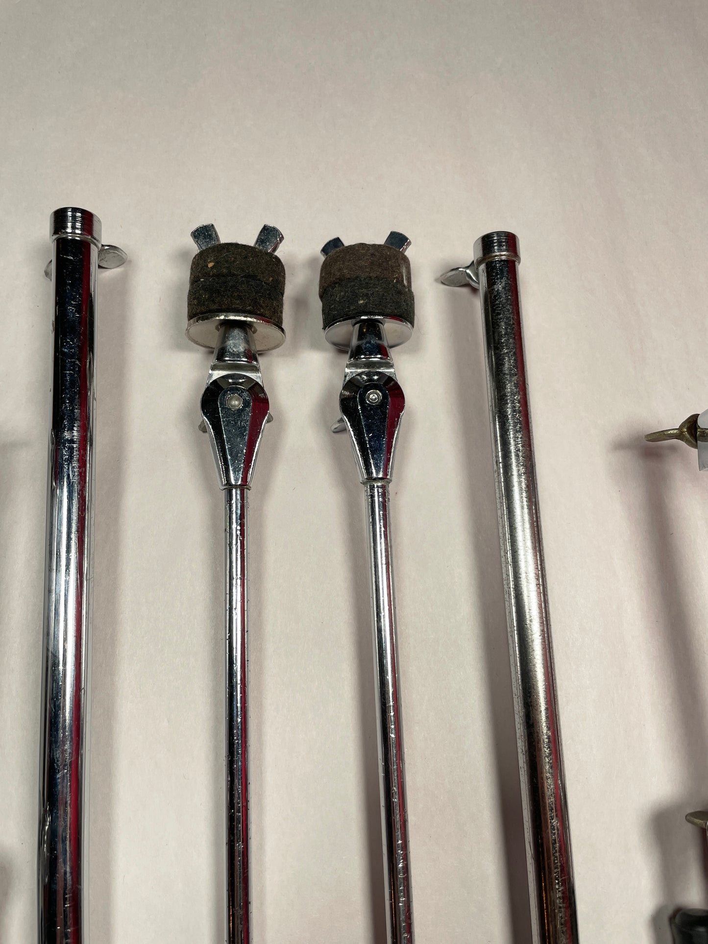 1960s Ludwig 1400 Flat Base Straight Cymbal Stand Pair (2 pcs.)