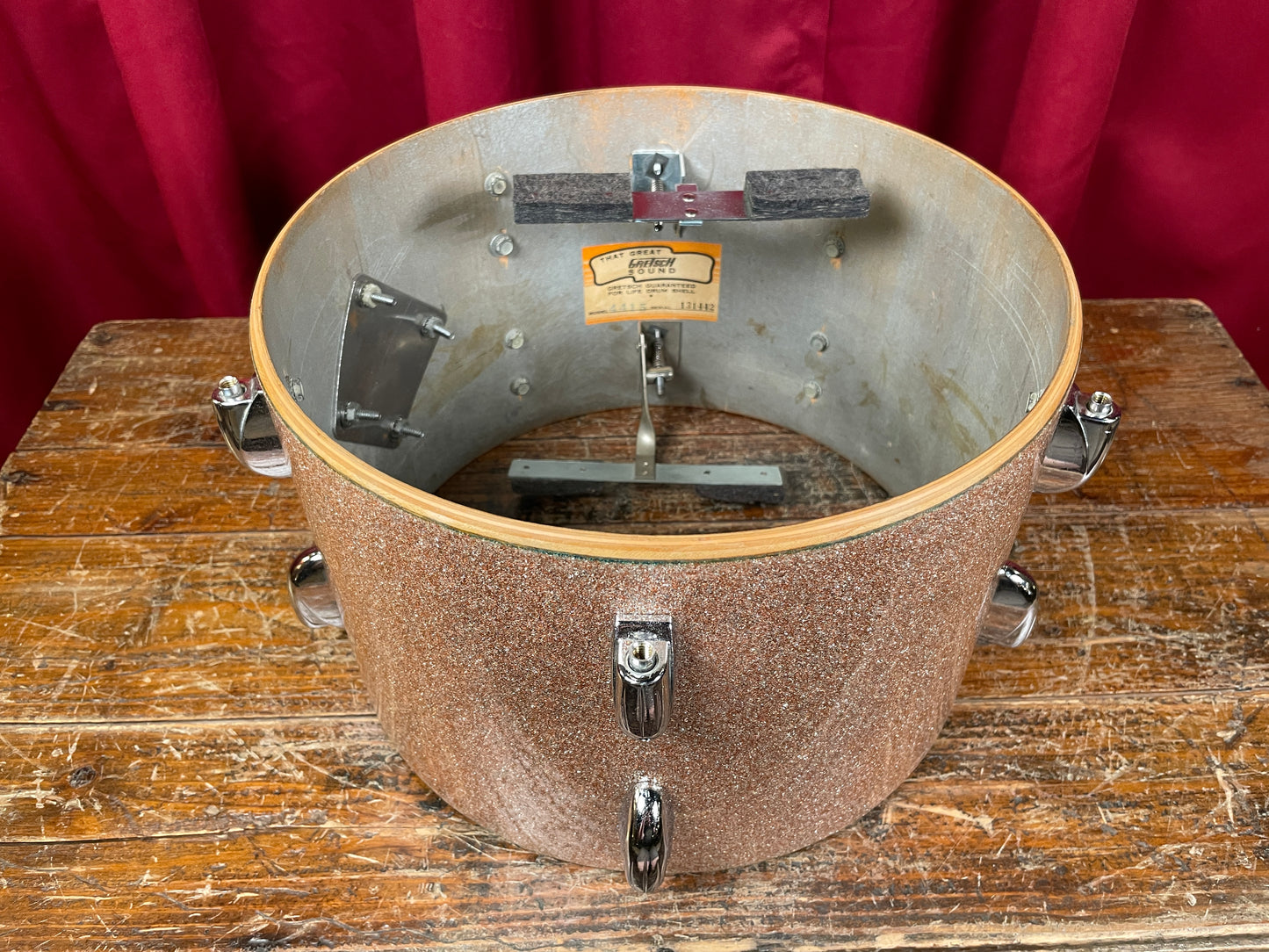 1960s Gretsch 8x12 Tom Drum Champagne Sparkle