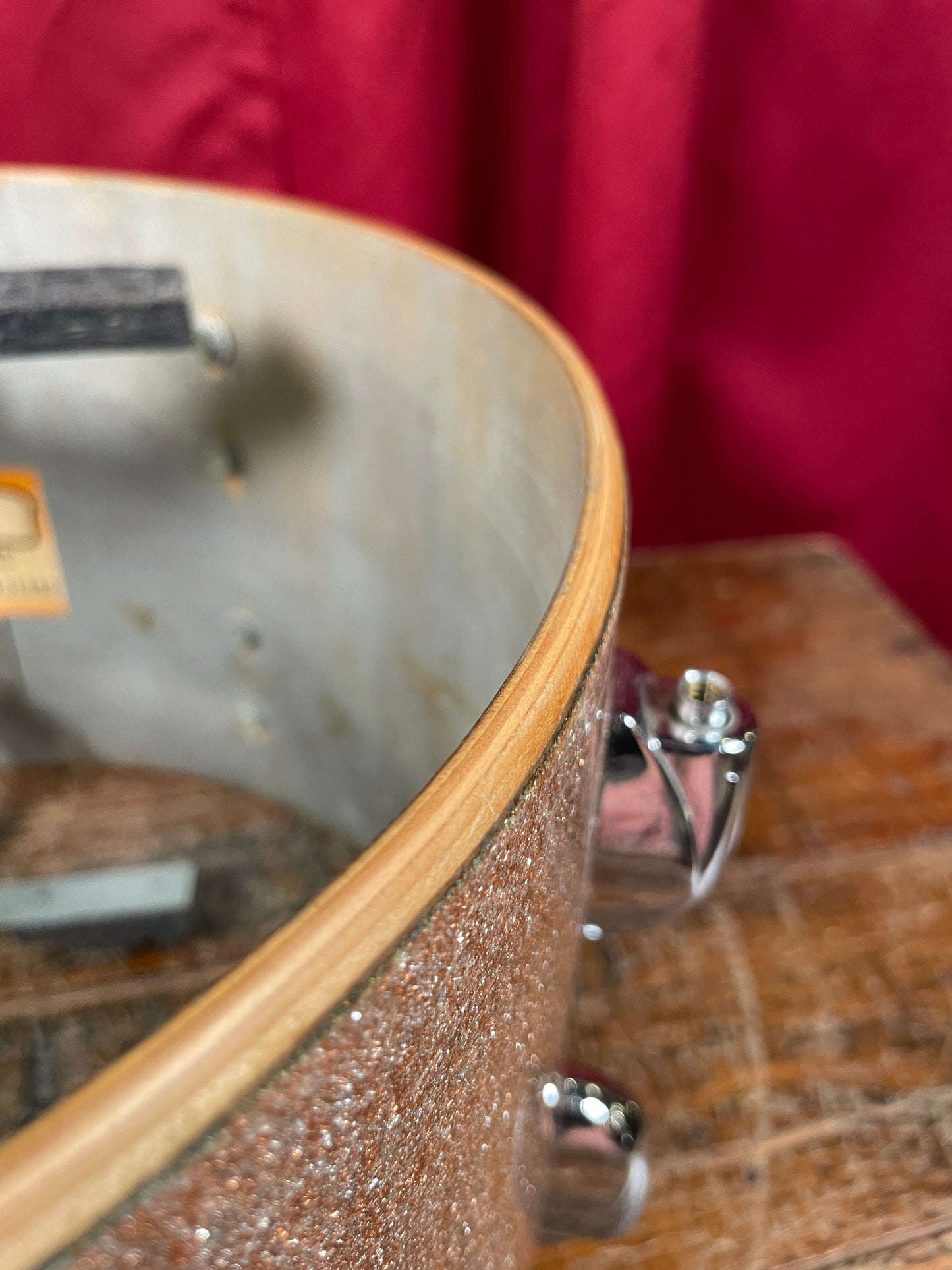 1960s Gretsch 8x12 Tom Drum Champagne Sparkle