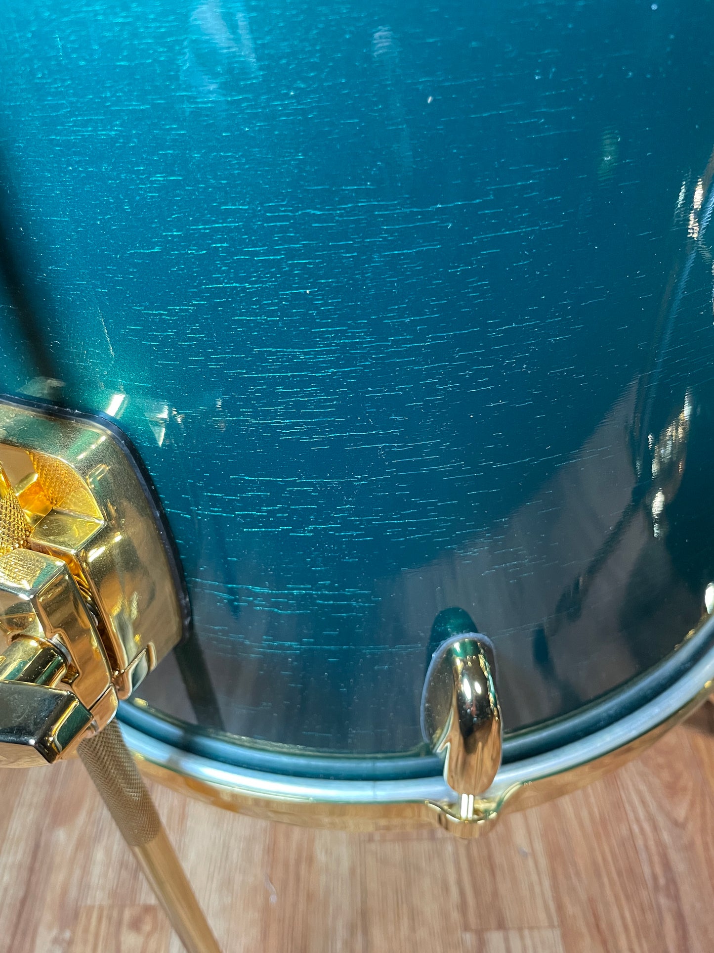 NOS Gretsch USA 125th Anniversary Progressive Bop Drum Set Cadillac Green Gold Hardware 18/12/14 4.5x14 Snare