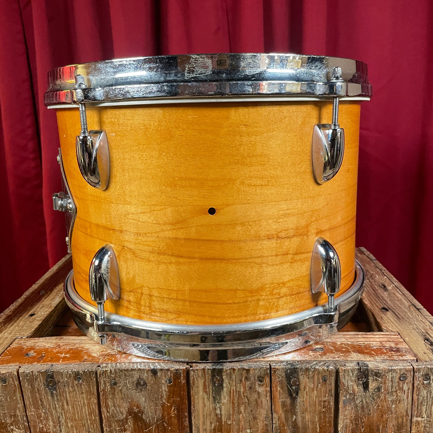1960s Gretsch 8x12 Floor Tom Drum Natural Round Badge