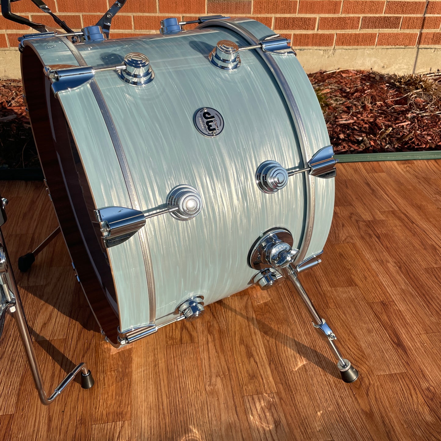 DW Collector's Series Maple/Mahogany 3-Piece Drum Set Pale Blue Oyster 12x20/8x12/14x14 Drum Workshop