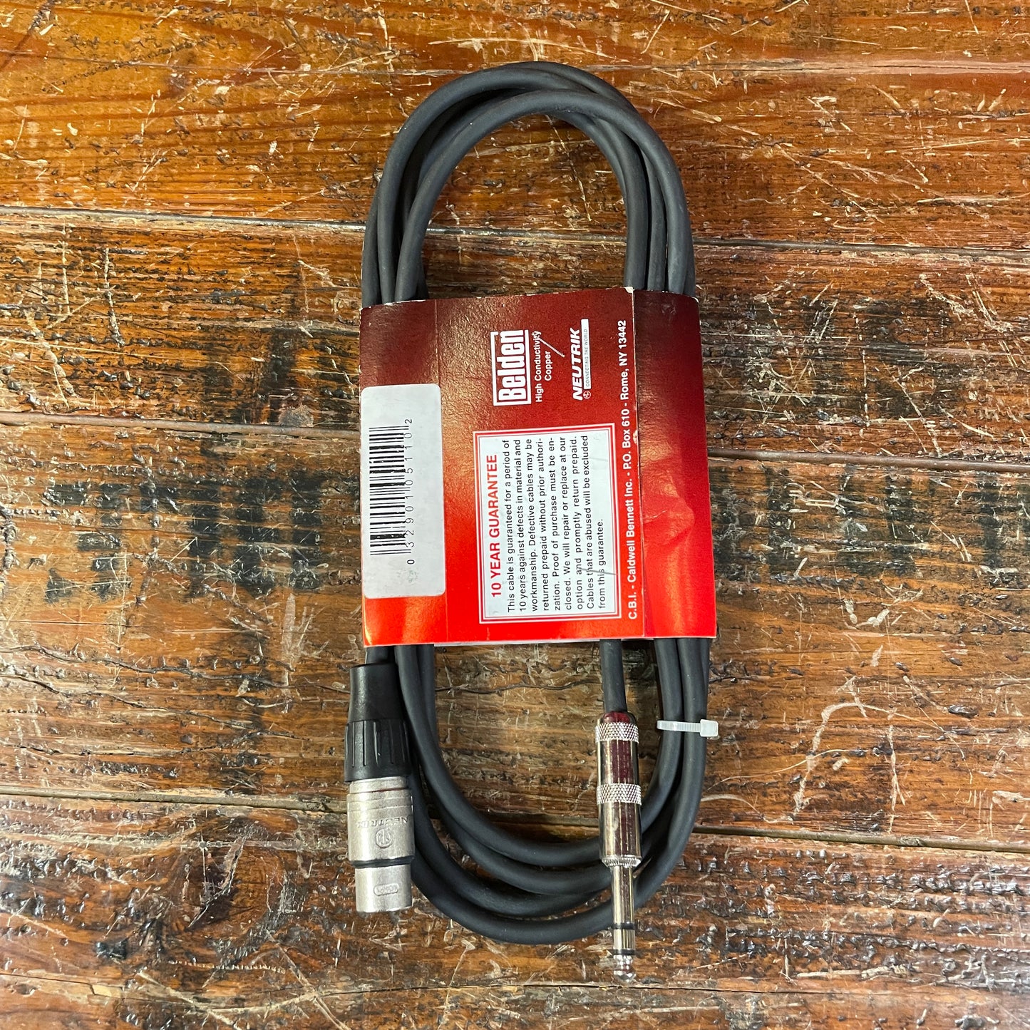 CBI 10 Foot TRS-XLRF Balanced Line Cable
