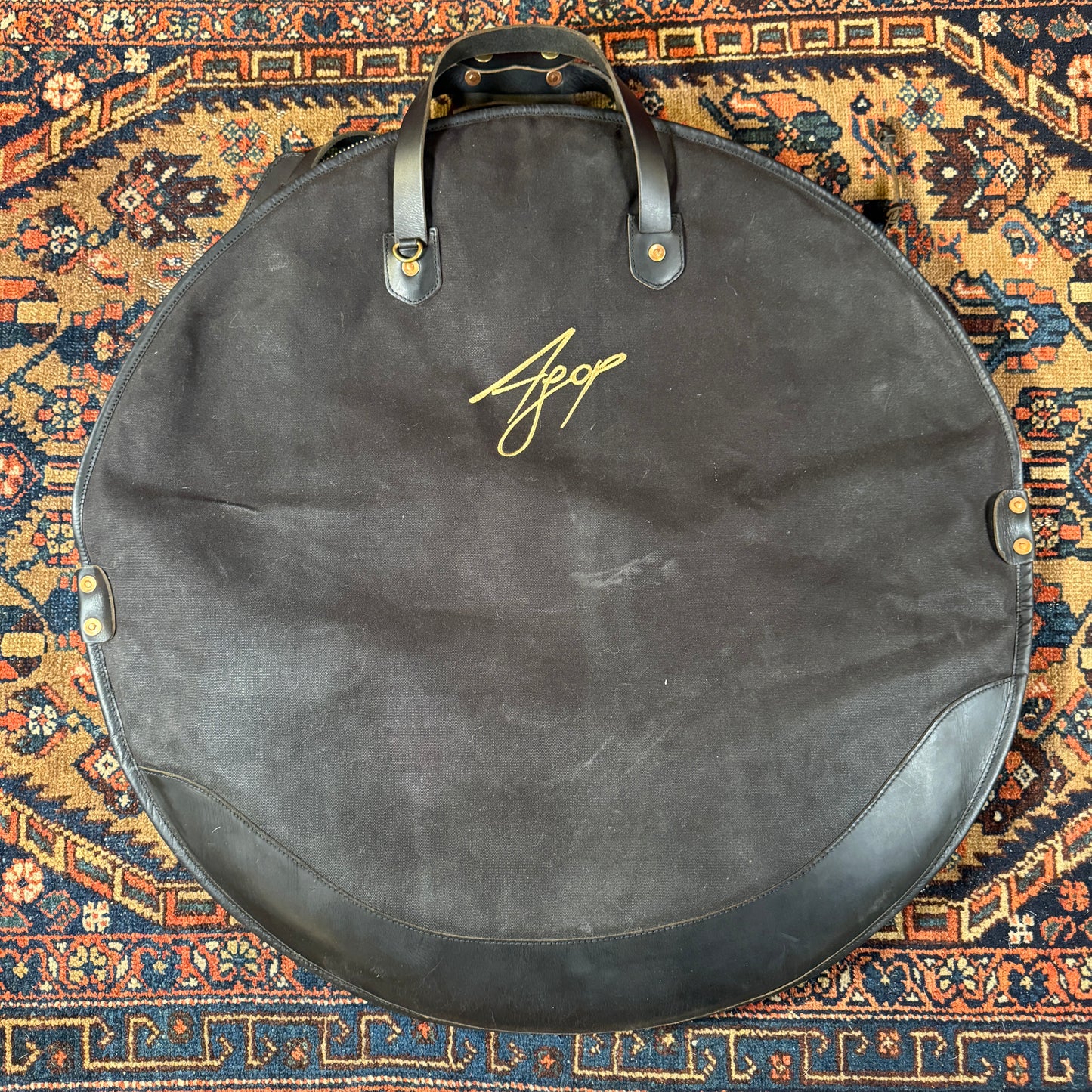 26" Istanbul Agop Signature Waxed Canvas Leather Tackle Cymbal Bag