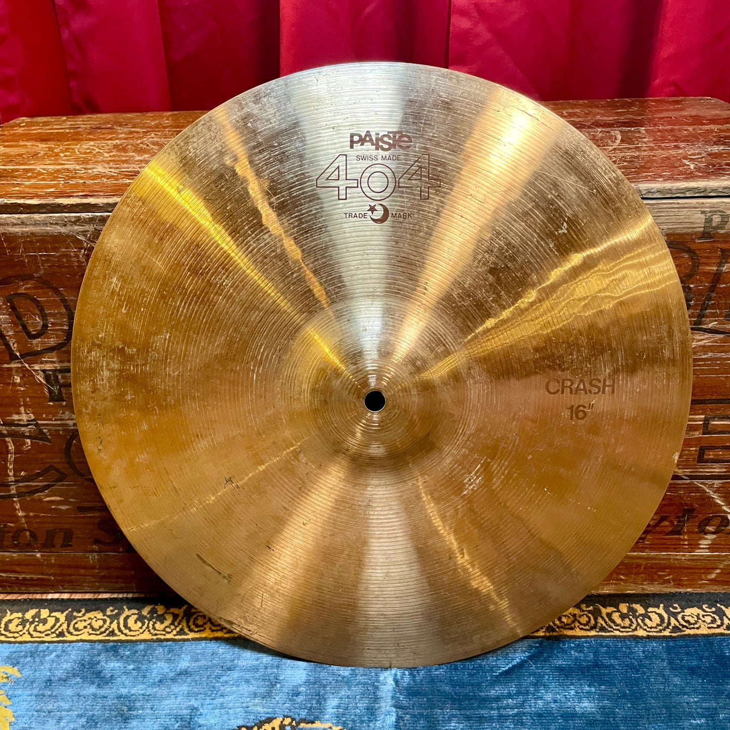 16" Vintage Paiste 404 Crash Cymbal 924g *Video Demo*