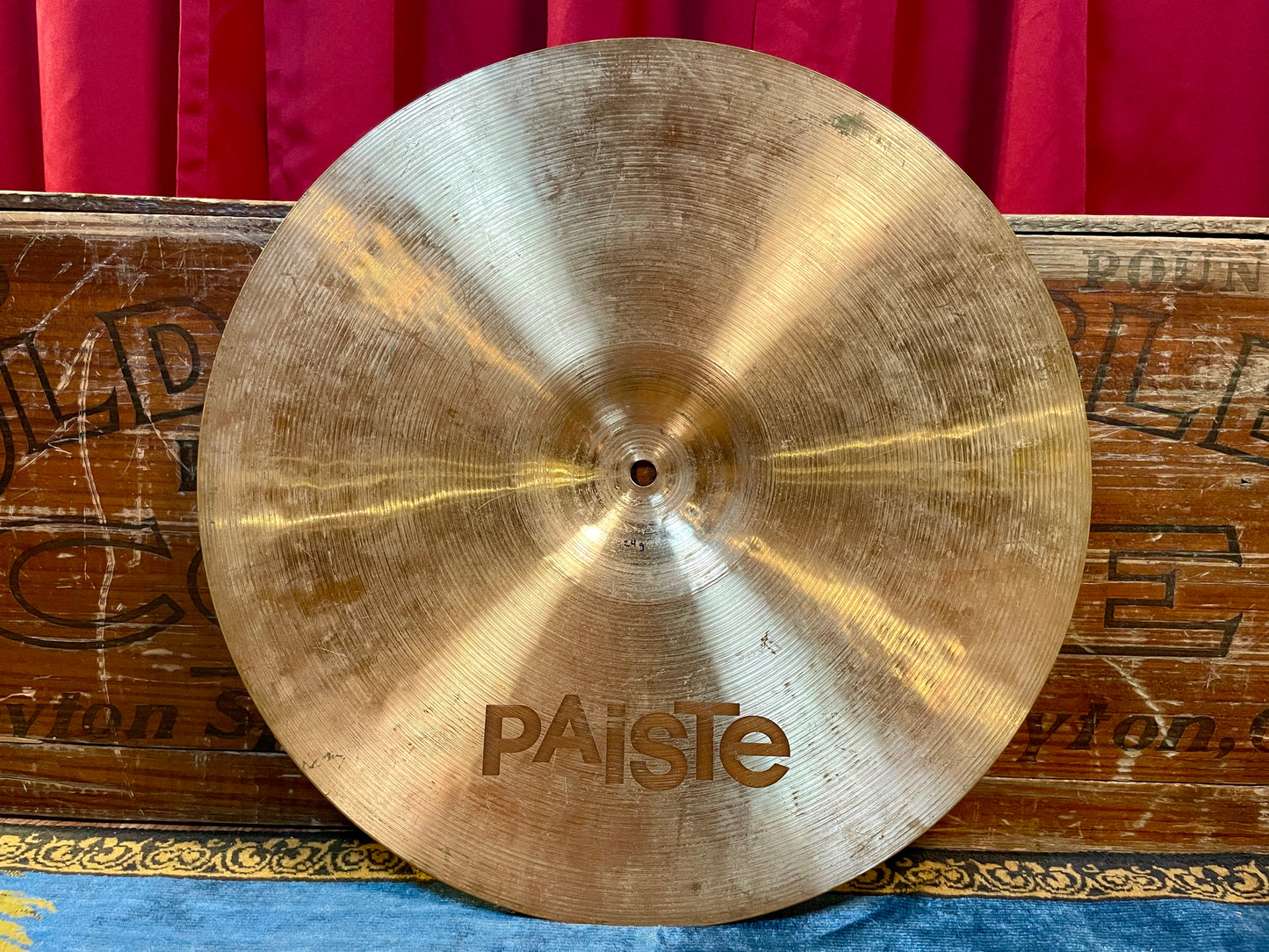 16" Vintage Paiste 404 Crash Cymbal 924g *Video Demo*