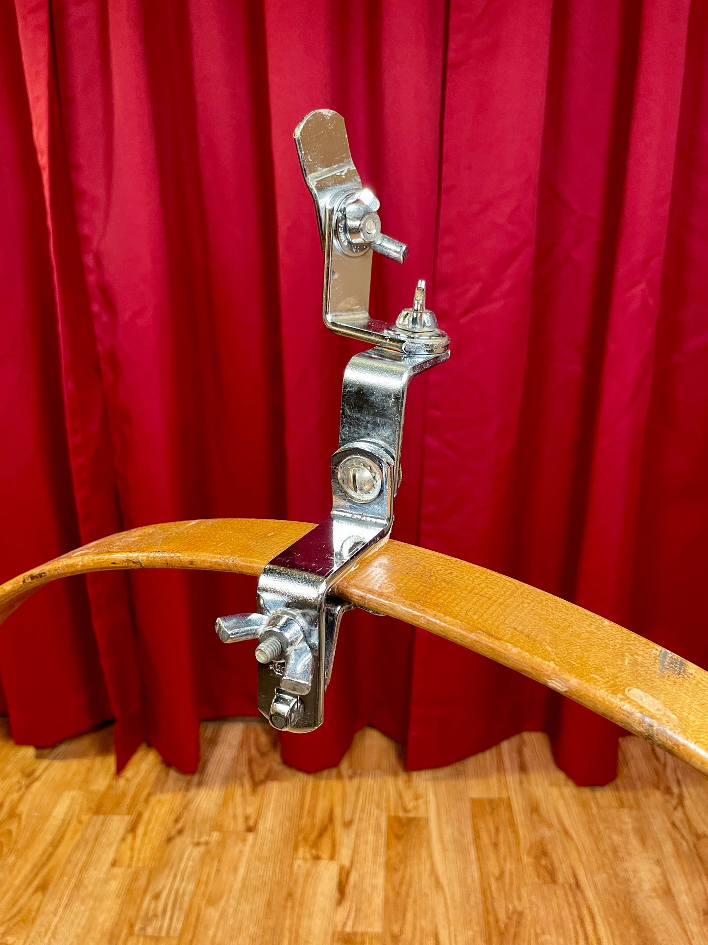 1960s Ludwig Hoop Clip Mount Tom Holder Dimond Plate No. 45NC "Clipper"