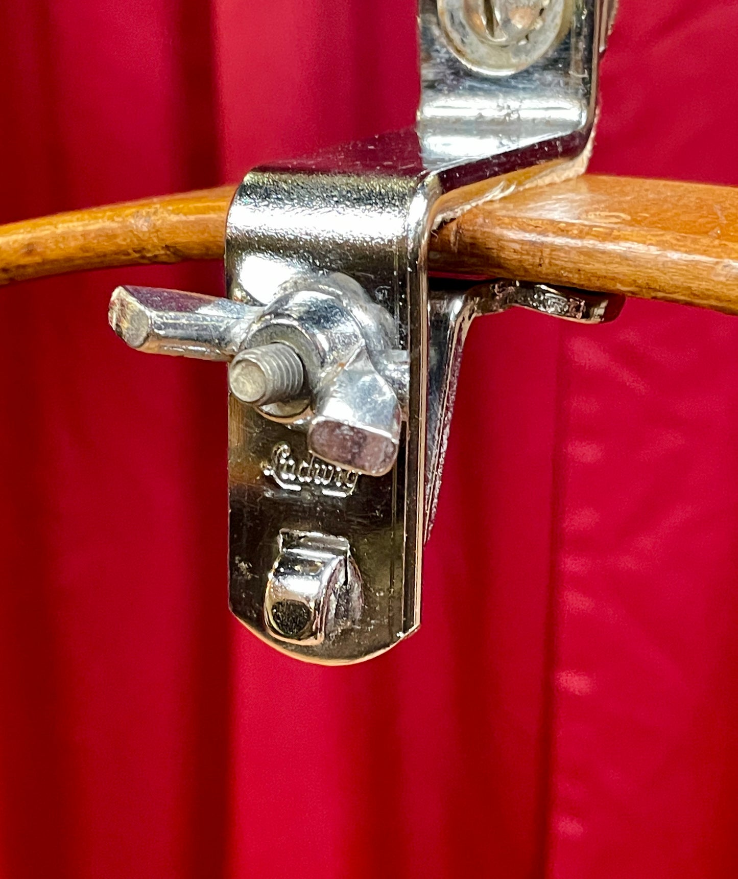 1960s Ludwig Hoop Clip Mount Tom Holder Dimond Plate No. 45NC "Clipper"