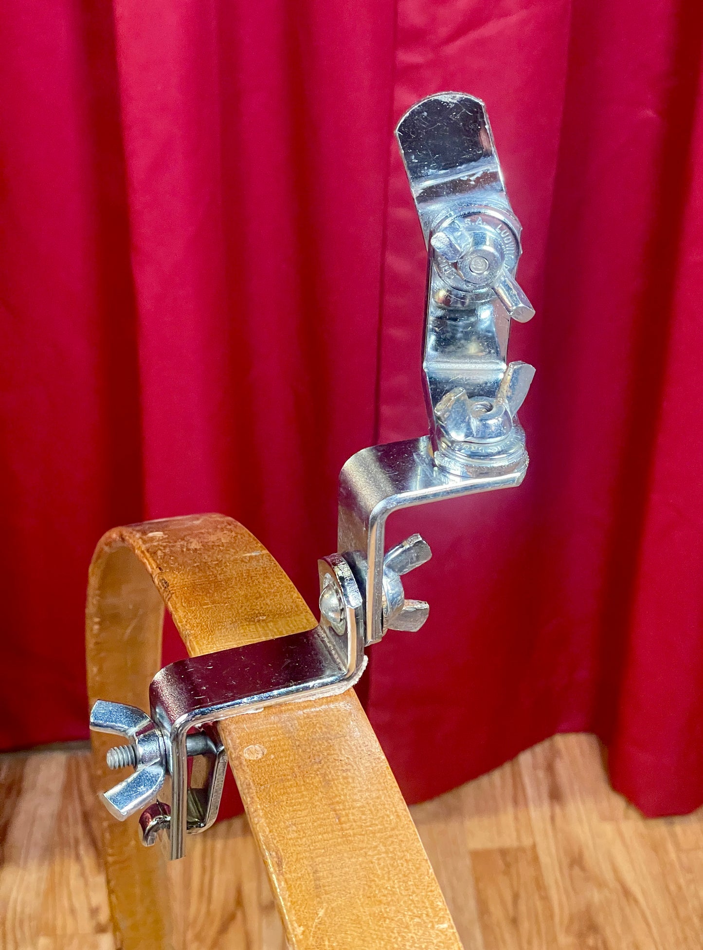 1960s Ludwig Hoop Clip Mount Tom Holder Dimond Plate No. 45NC "Clipper"