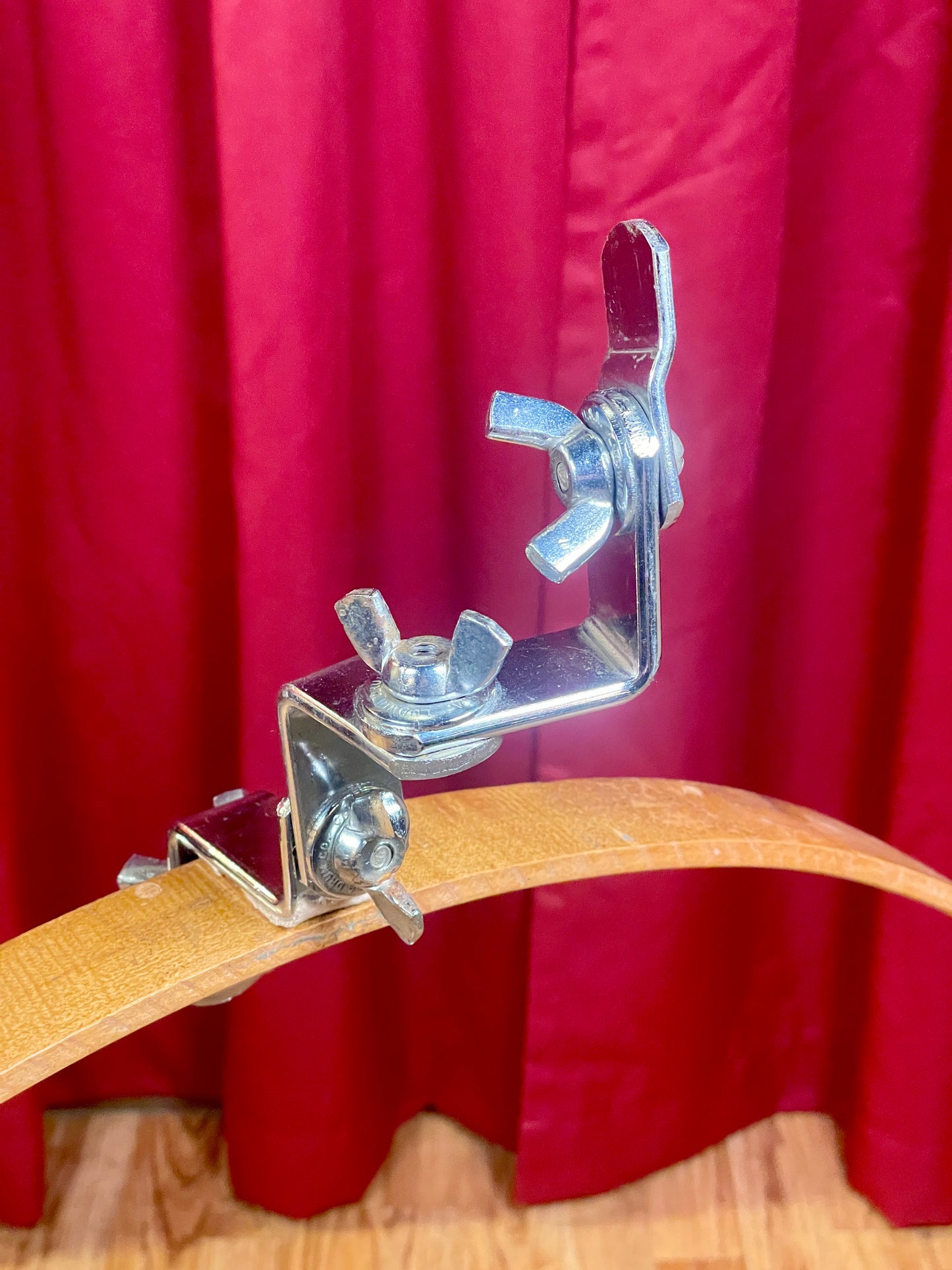 1960s Ludwig Hoop Clip Mount Tom Holder Dimond Plate No. 45NC "Clipper"