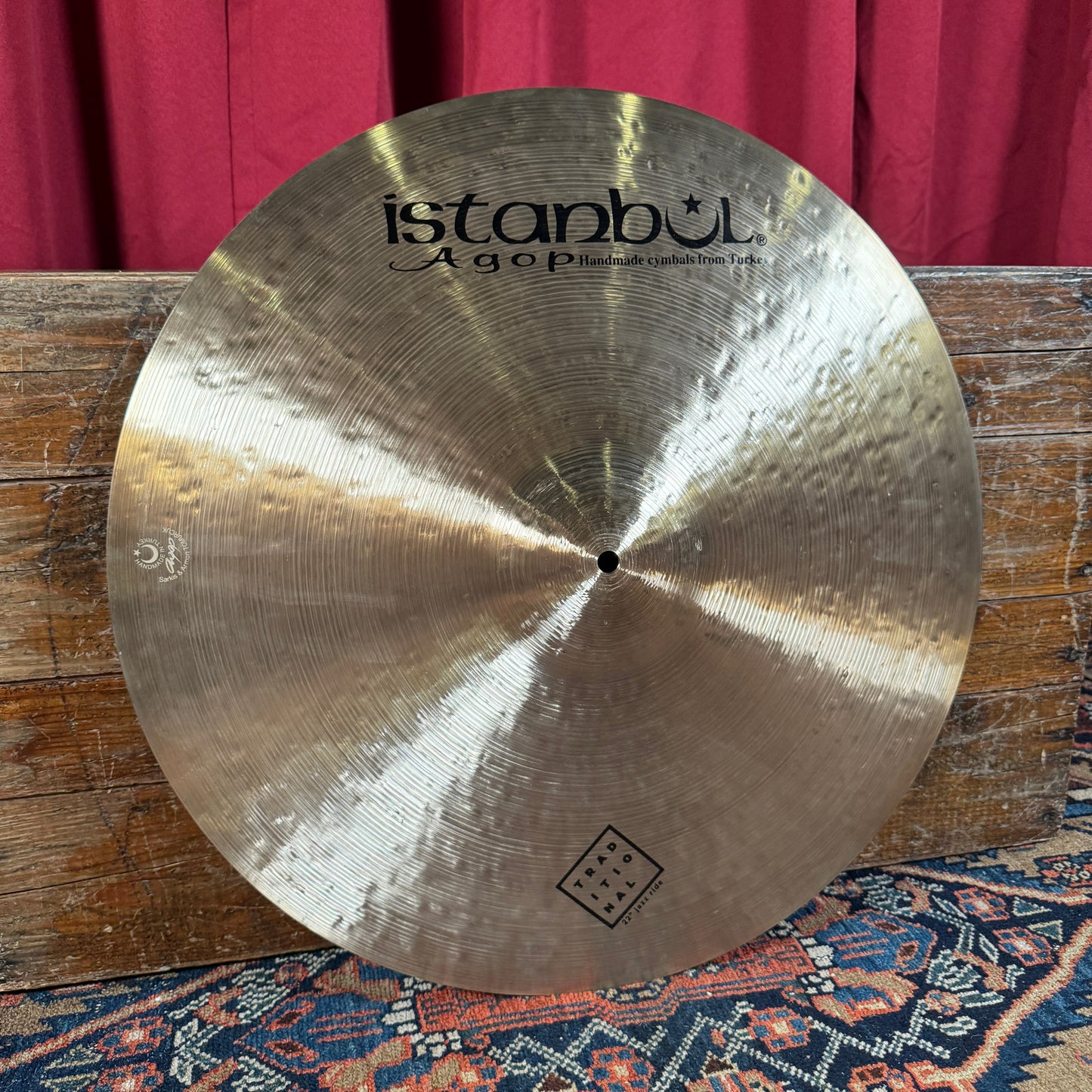22" Istanbul Agop Traditional Medium Jazz Ride Cymbal 2458g *Video Demo*