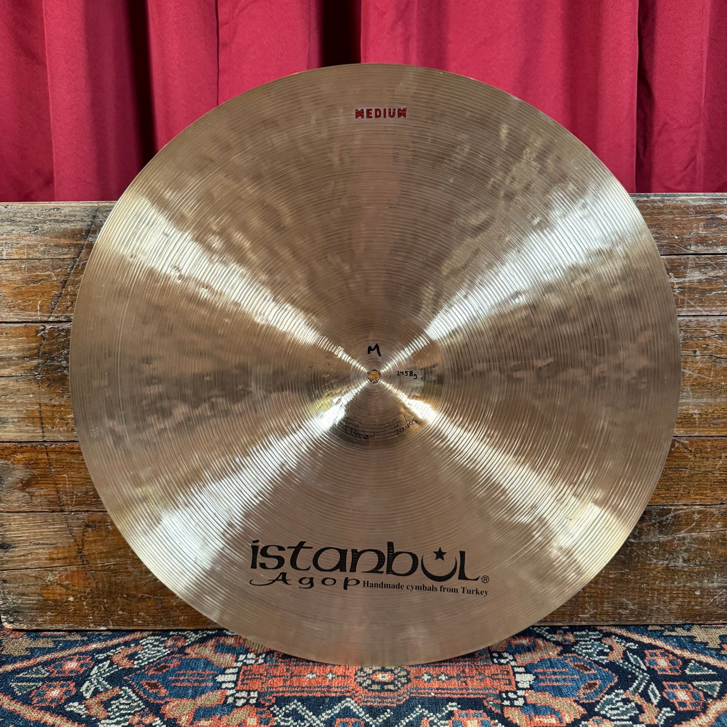 22" Istanbul Agop Traditional Medium Jazz Ride Cymbal 2458g *Video Demo*