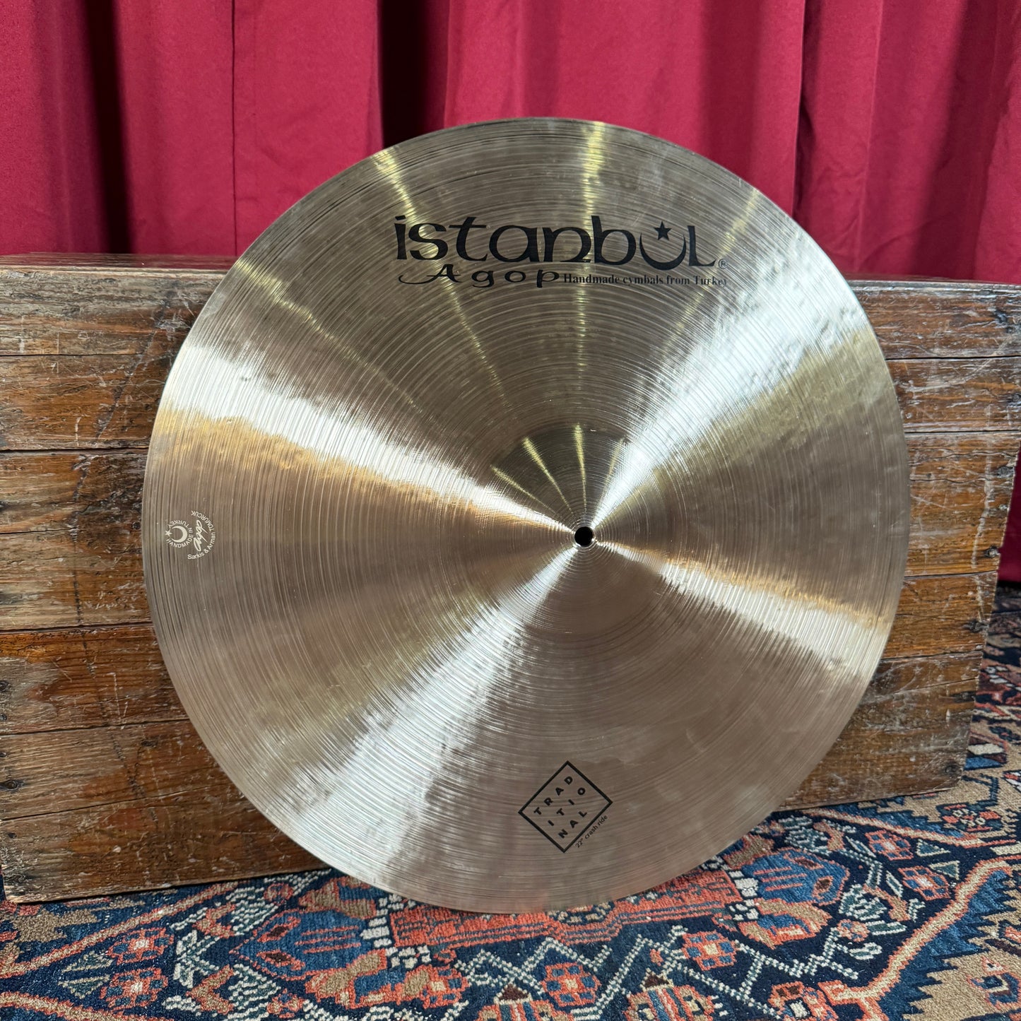 22" Istanbul Agop Traditional Crash Ride Cymbal 2384g *Video Demo*