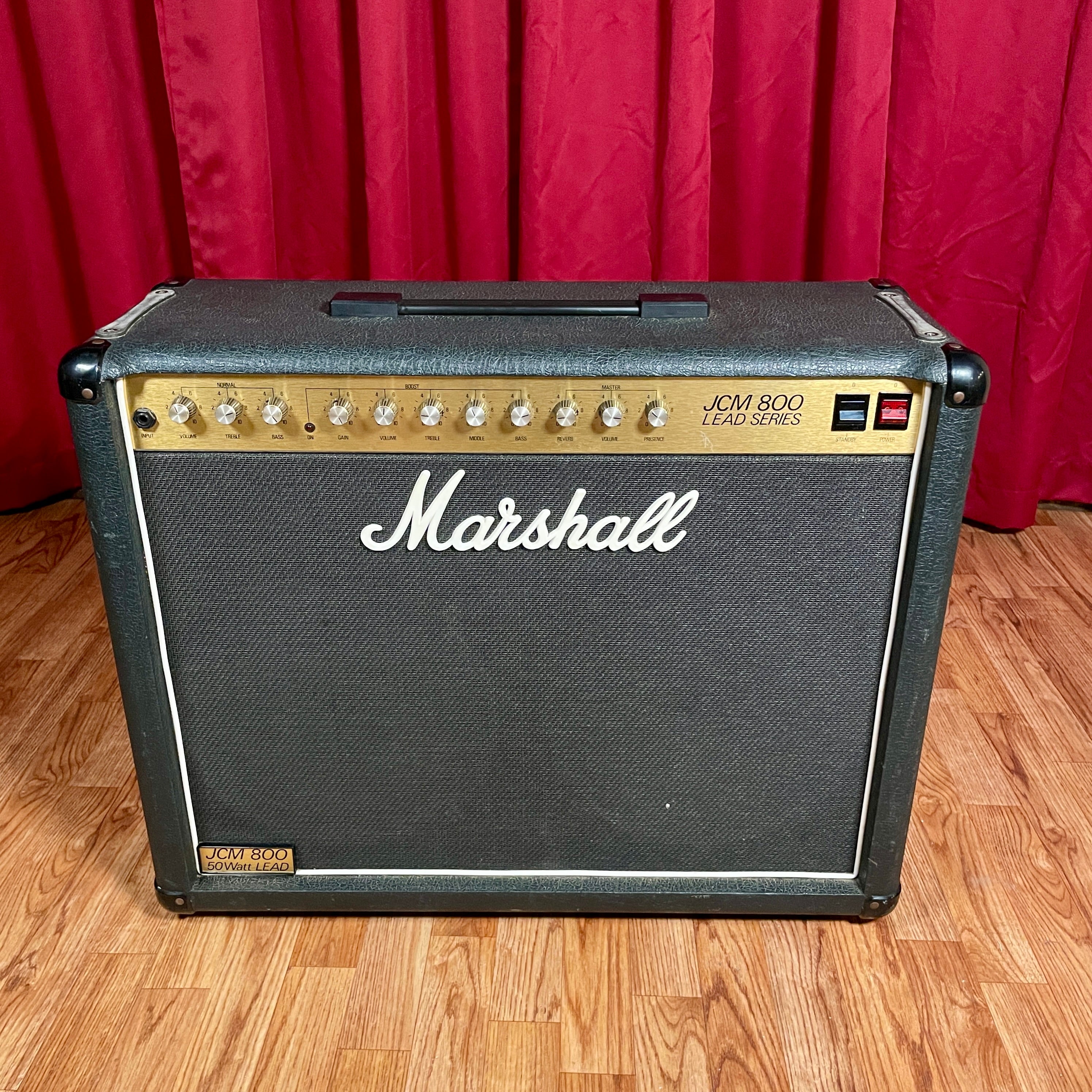 1984 Marshall JCM800 50W Lead 2x12 Tube Combo Amplifier Model 4212 1984-marshall-jcm800-50w-lead-2x12-tube-combo-amplifier-model-4212