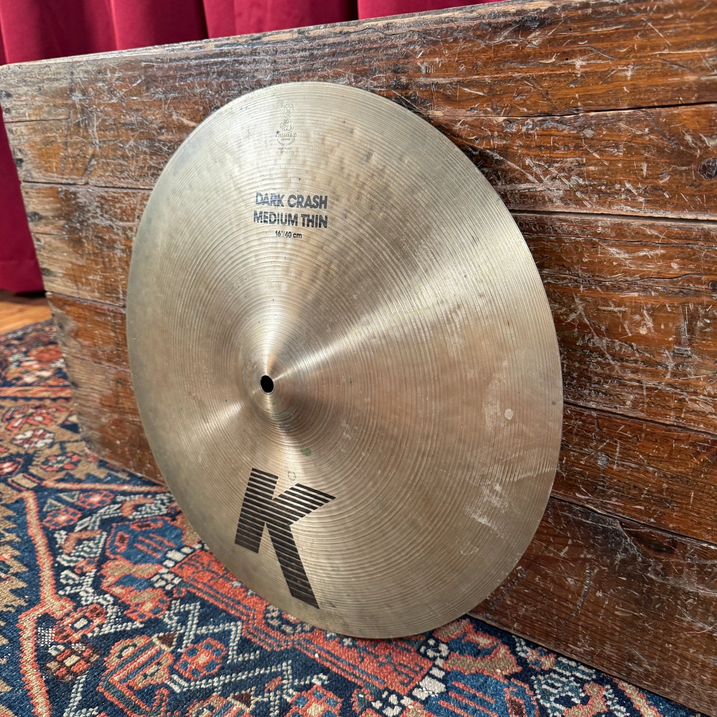 16" Zildjian K Dark Crash Medium Thin Cymbal 1200g *Video Demo*